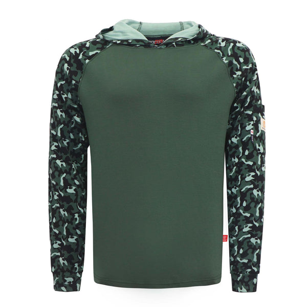 7OZ Buttonless Hoodie T-Shirts/Camouflage