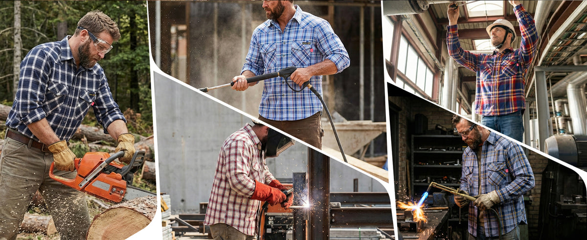 7.5OZ FR 100% C NFPA2112 Welding Shirt- 0910