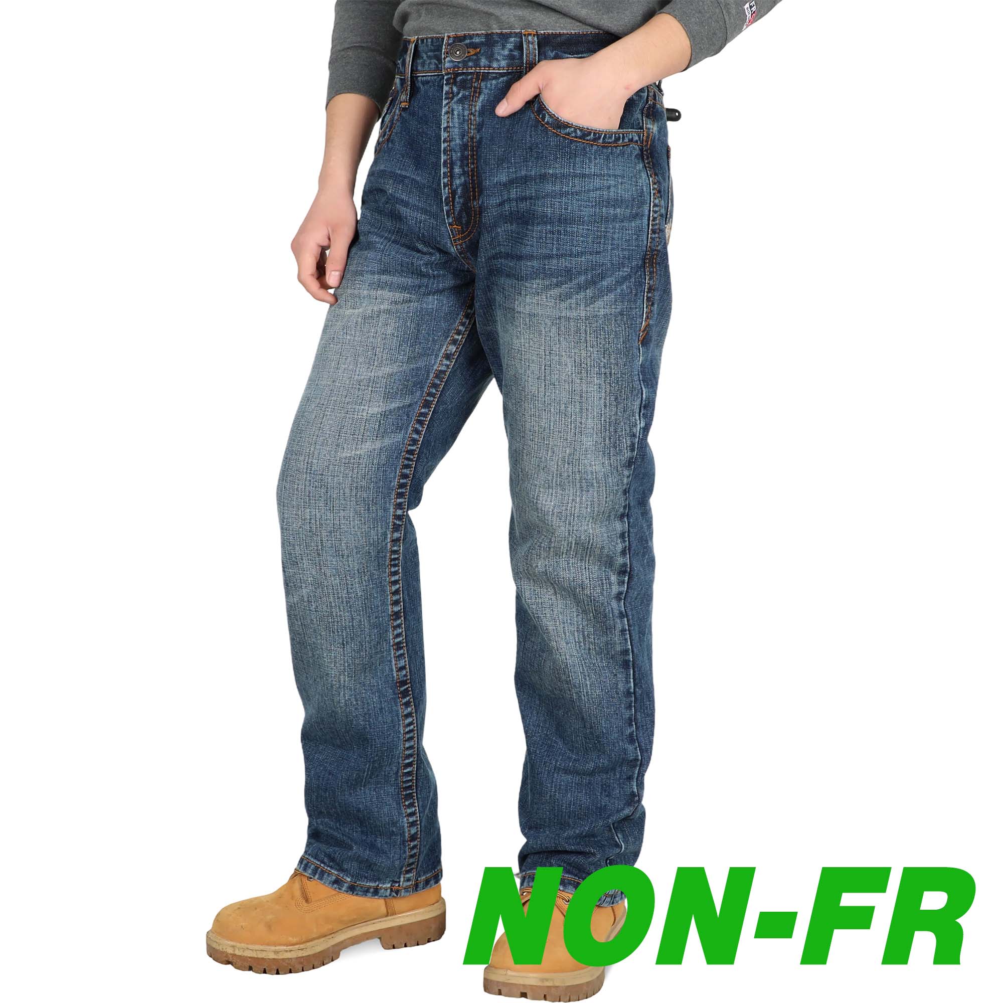 13.5OZ Heavywight Dura-Rugged Slub Denim Jeans(NON-FR)- PN071S