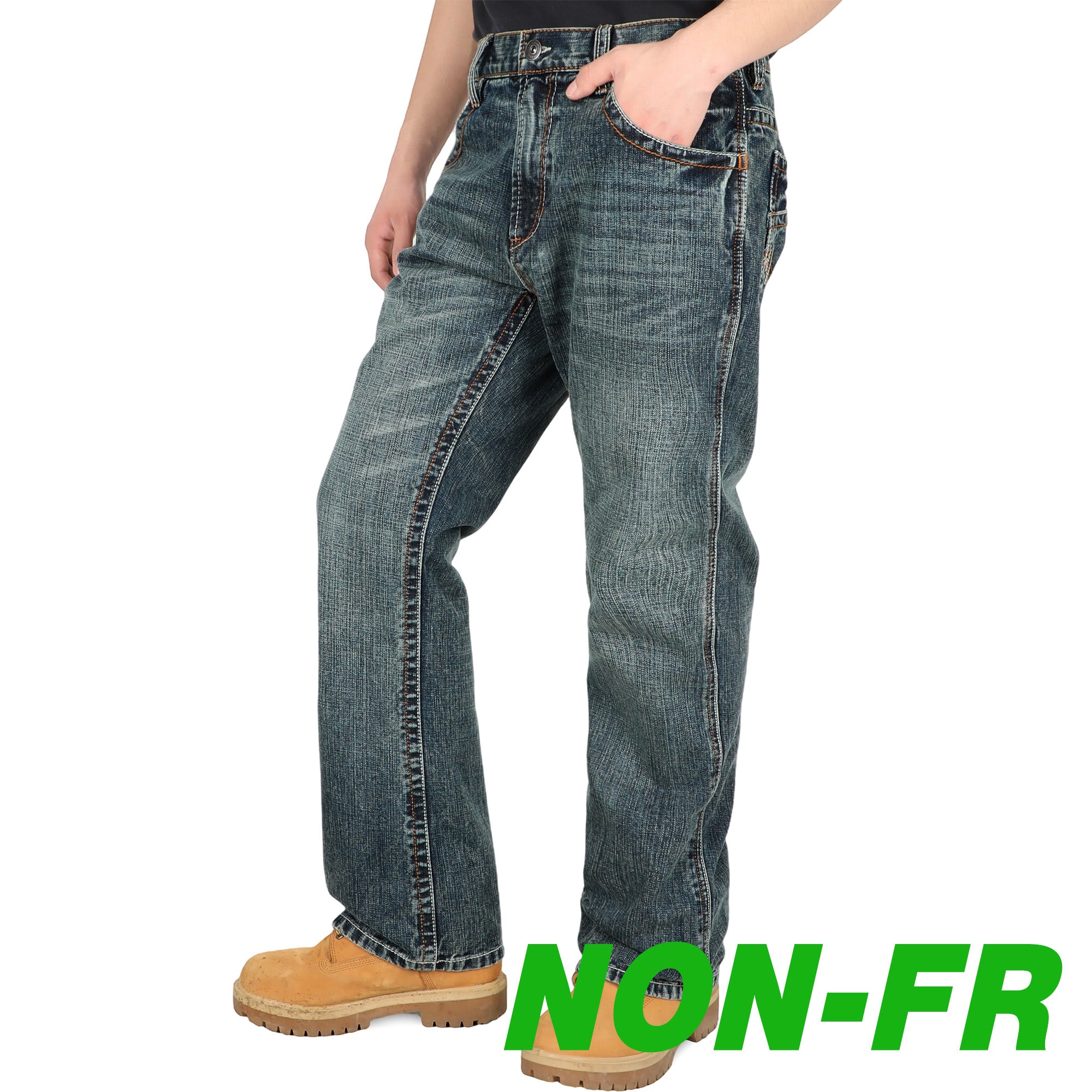 13.5OZ Heavywight Dura-Rugged Slub Denim Jeans(NON-FR)