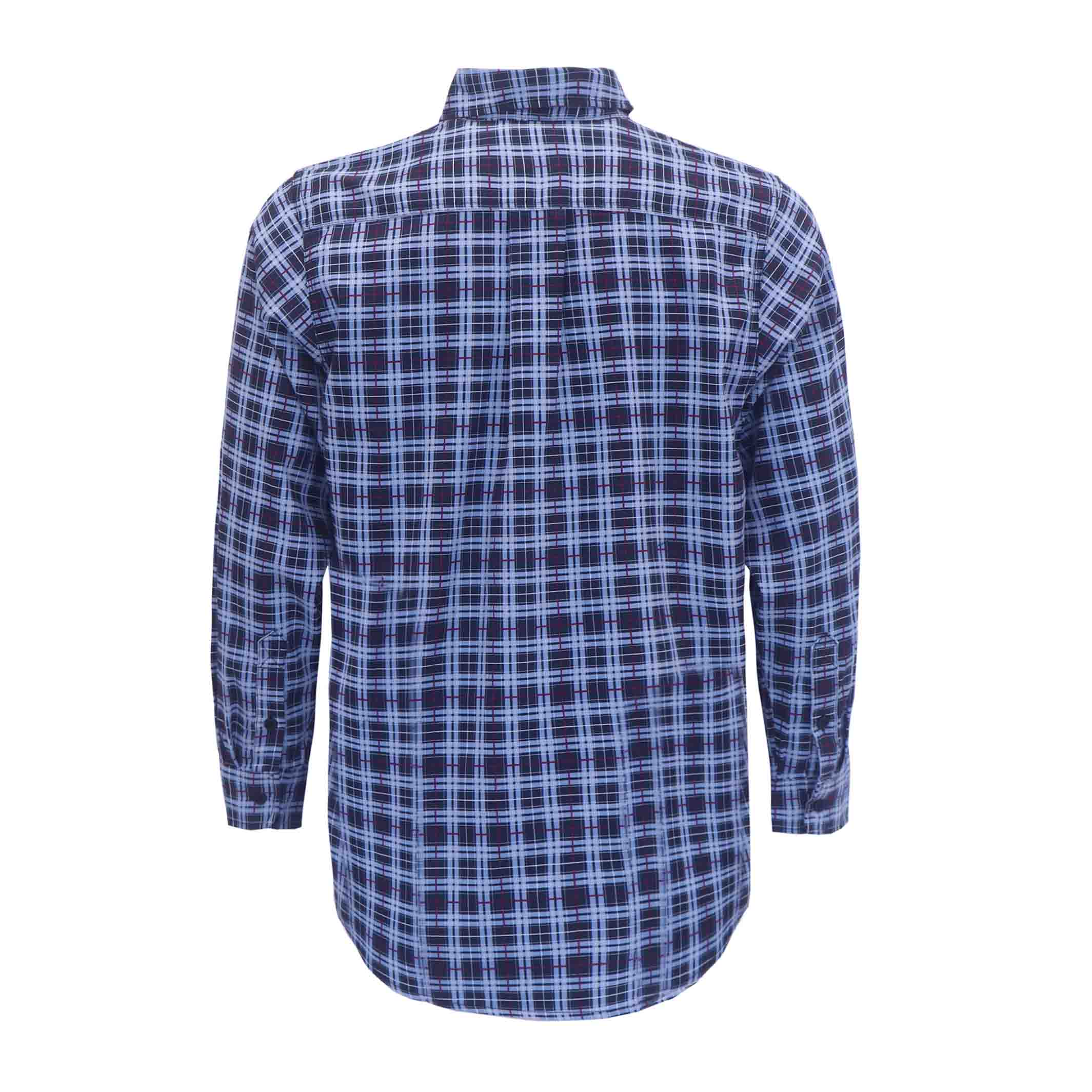 6.5OZ Classic Printed Plaid Shirts With Button-0816