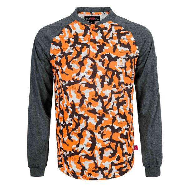 6OZ Button Pullover T-Shirt/New Camouflage