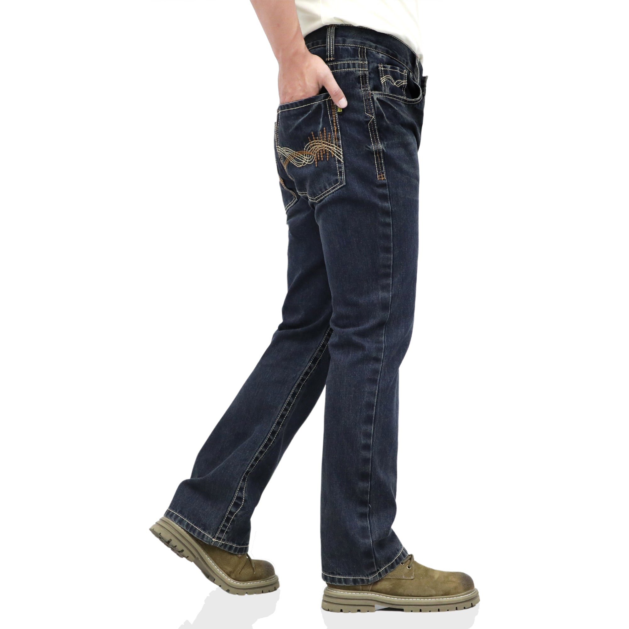 10oz Midweight EX-Soft Relaxed Boot Vintage Washed FR Work Pants-8306