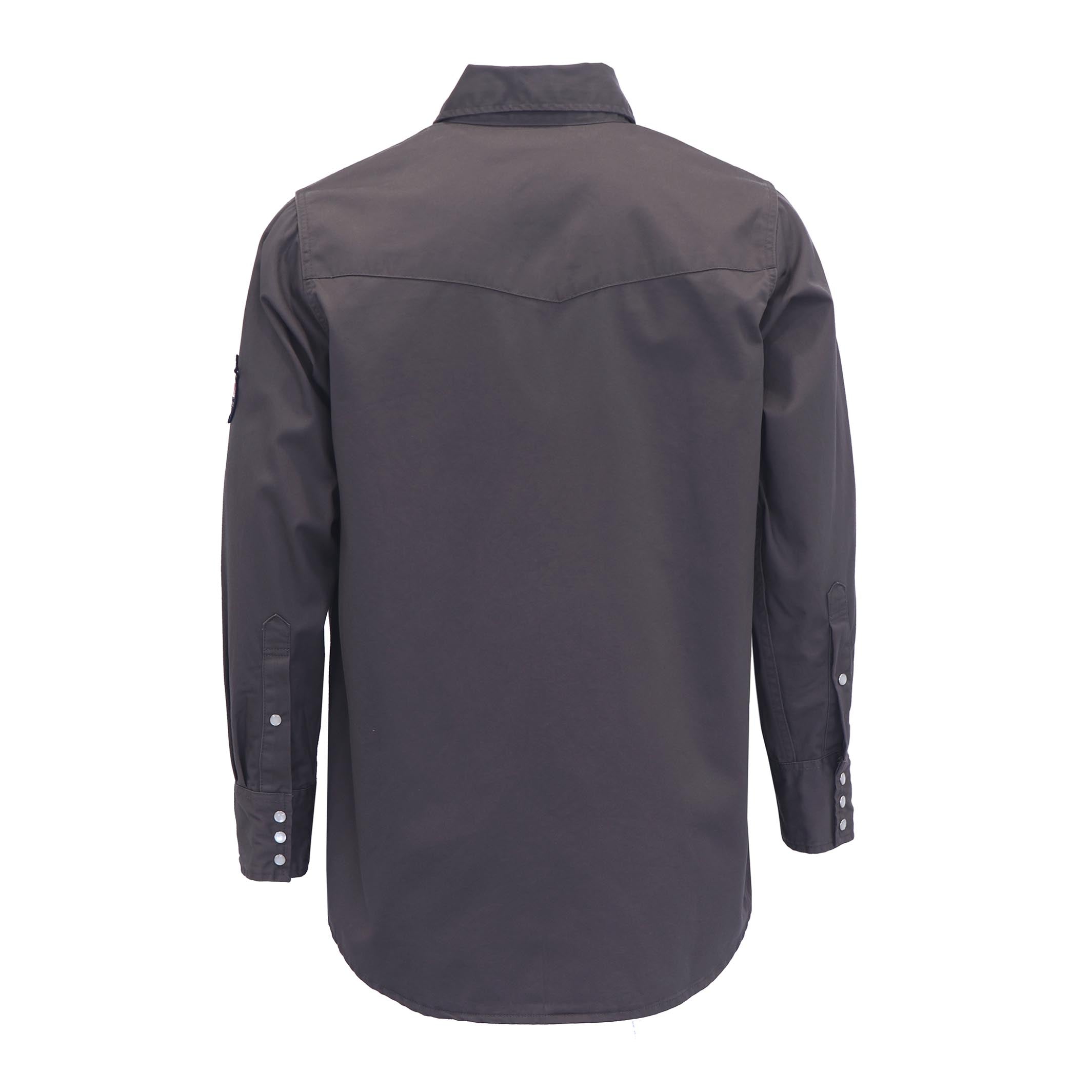 7.5OZ Solid Color Classic Shirts With Pearl Snap-10901