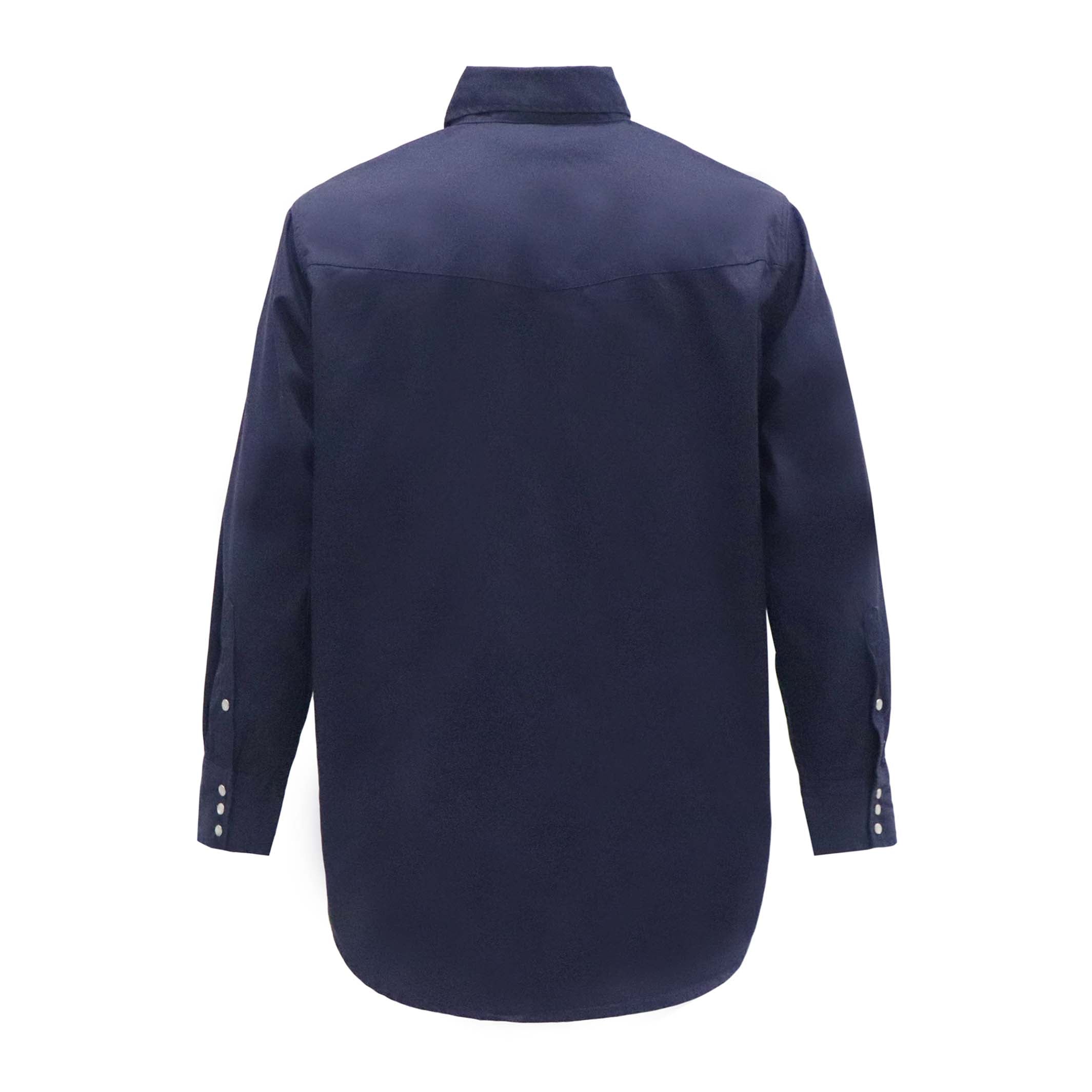 7.5OZ Solid Color Classic Shirts With Pearl Snap-10901