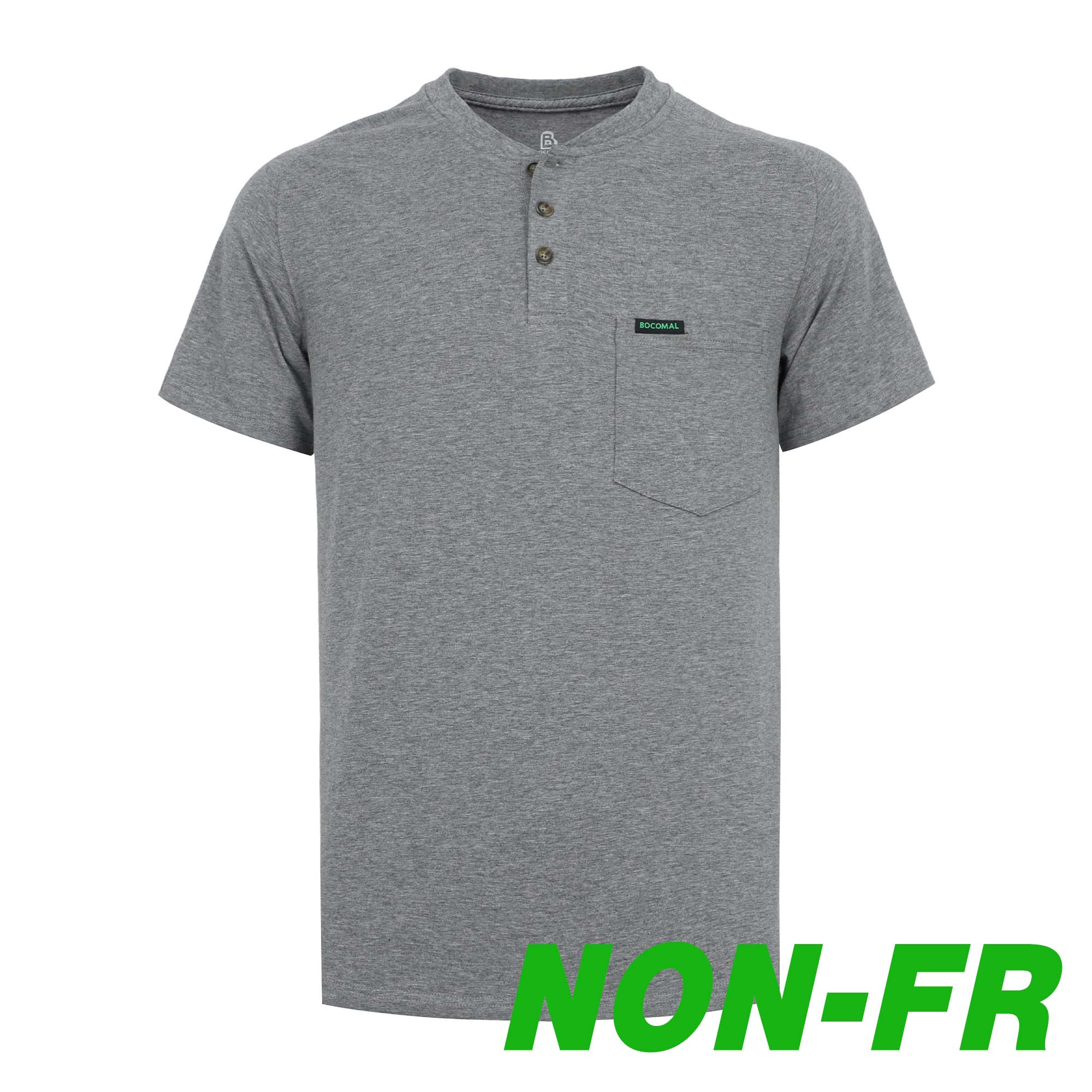 5.5OZ Lightweight Henley Short Sleeve T-Shirts(NON-FR) - TS011M