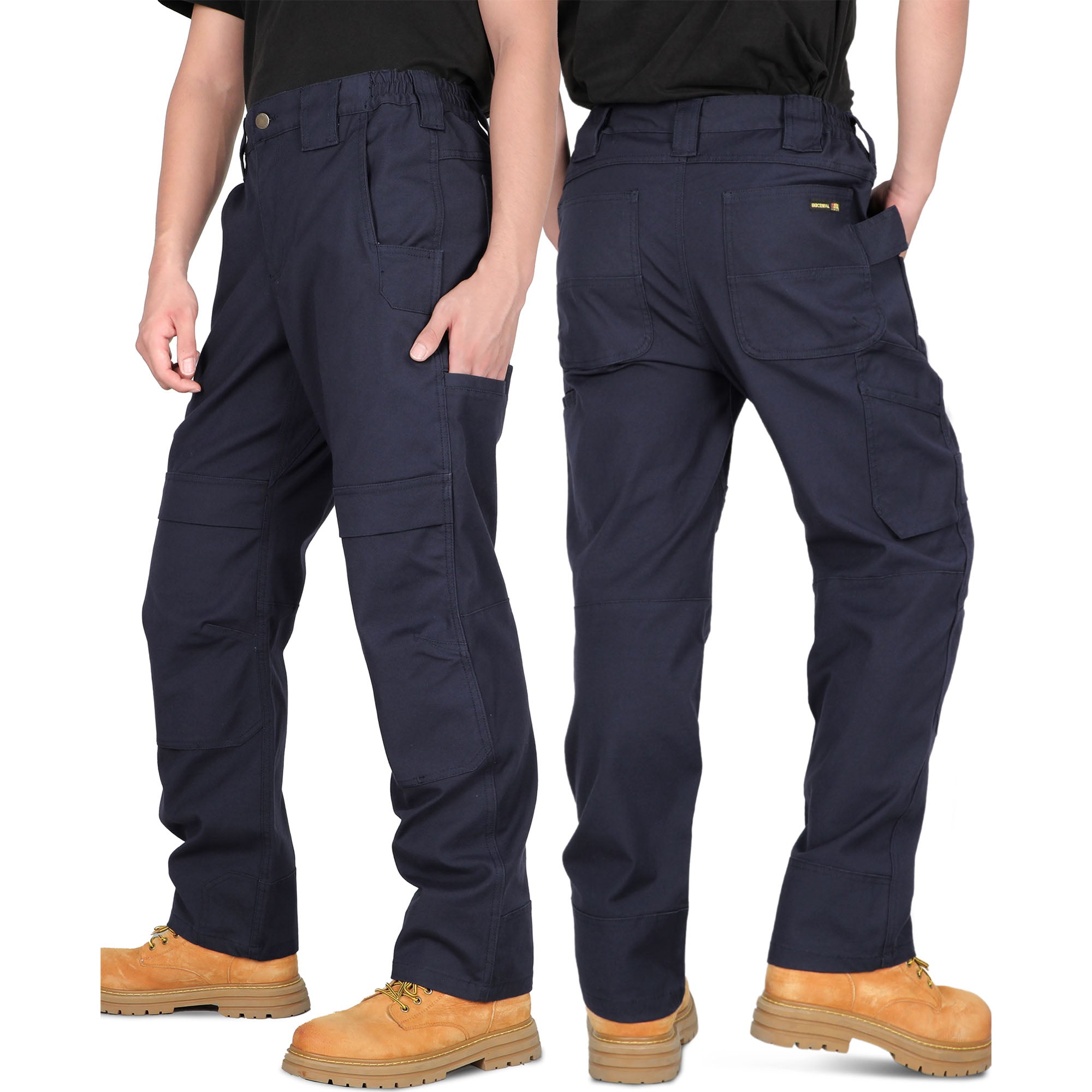 8.5OZ Midweight Relaxed Fit Stretch Canvas Cargo Pants-8632
