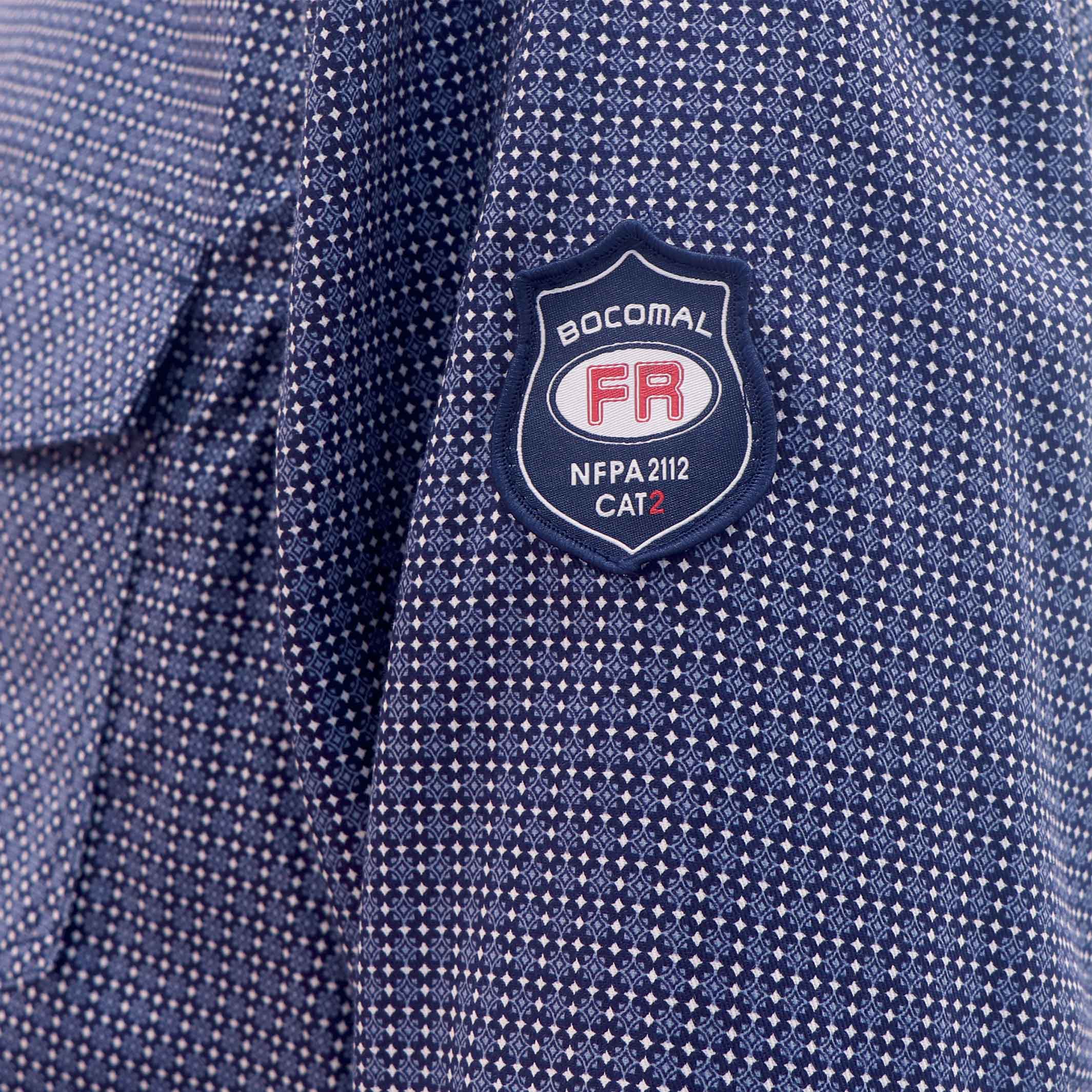 6.5OZ Printed Plaid Shirts With Pearl Snap-0916