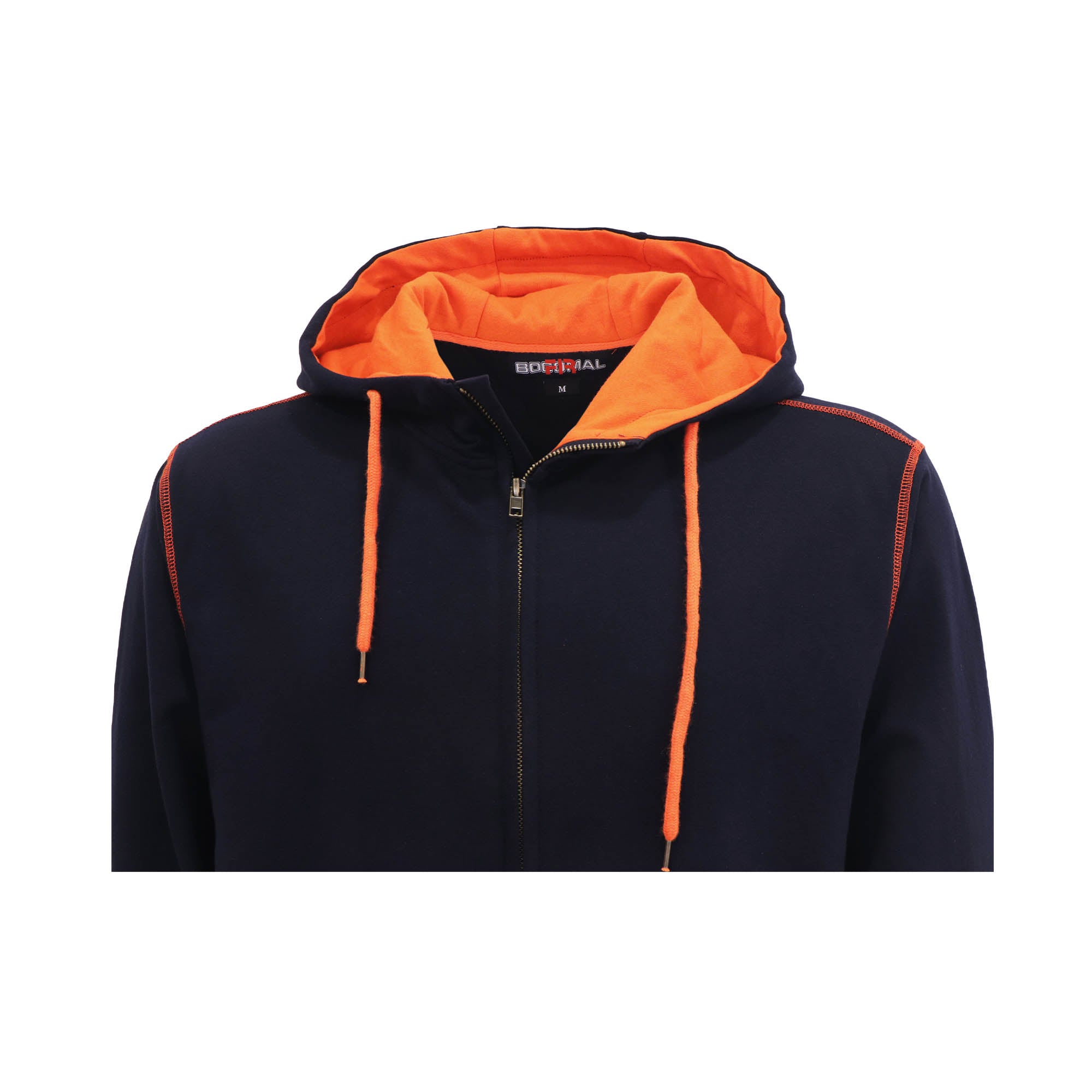 7.5OZ Classic Zipper Hoodies/Decorative Thread-1513