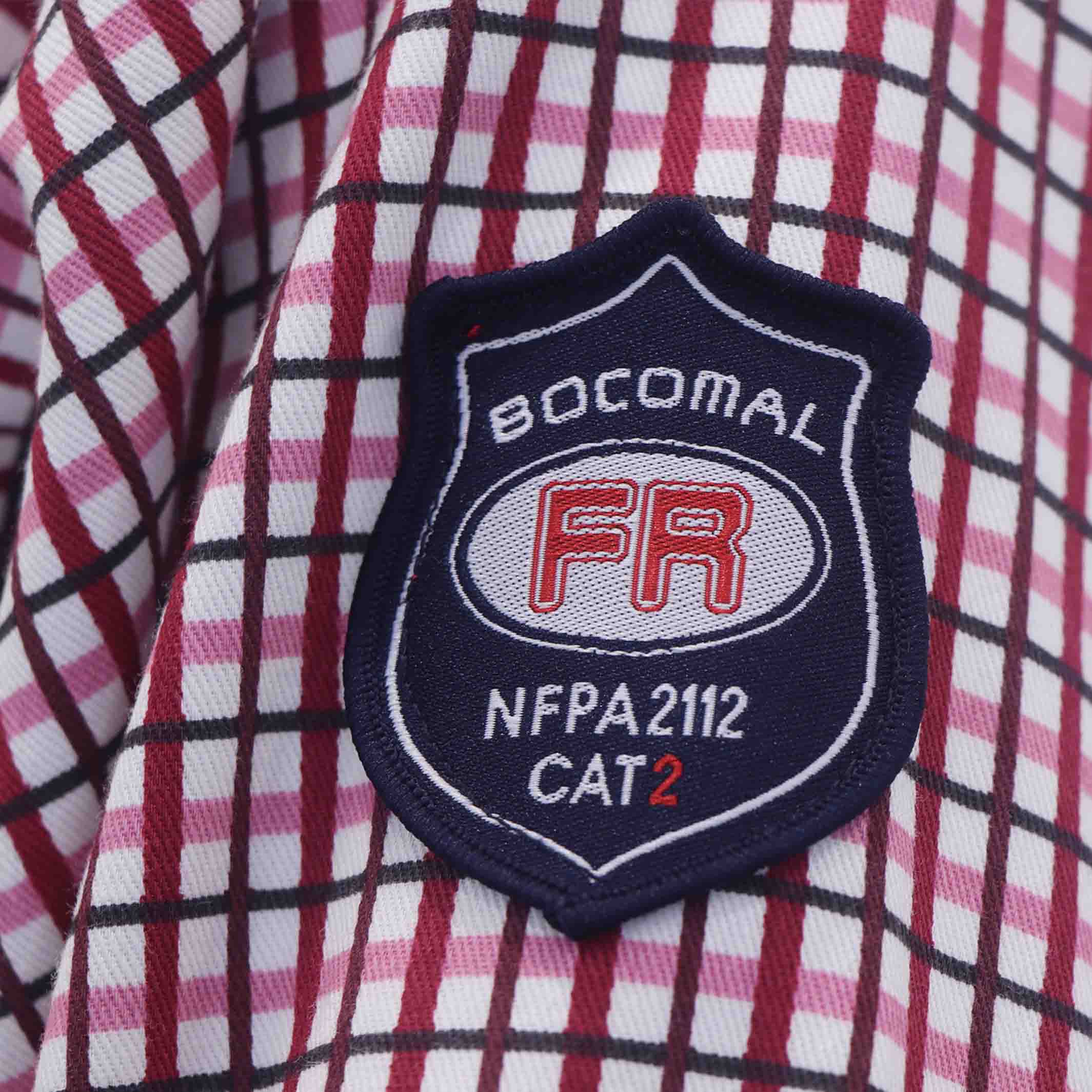 6.5OZ Classic Printed Plaid Shirts With Button-0816