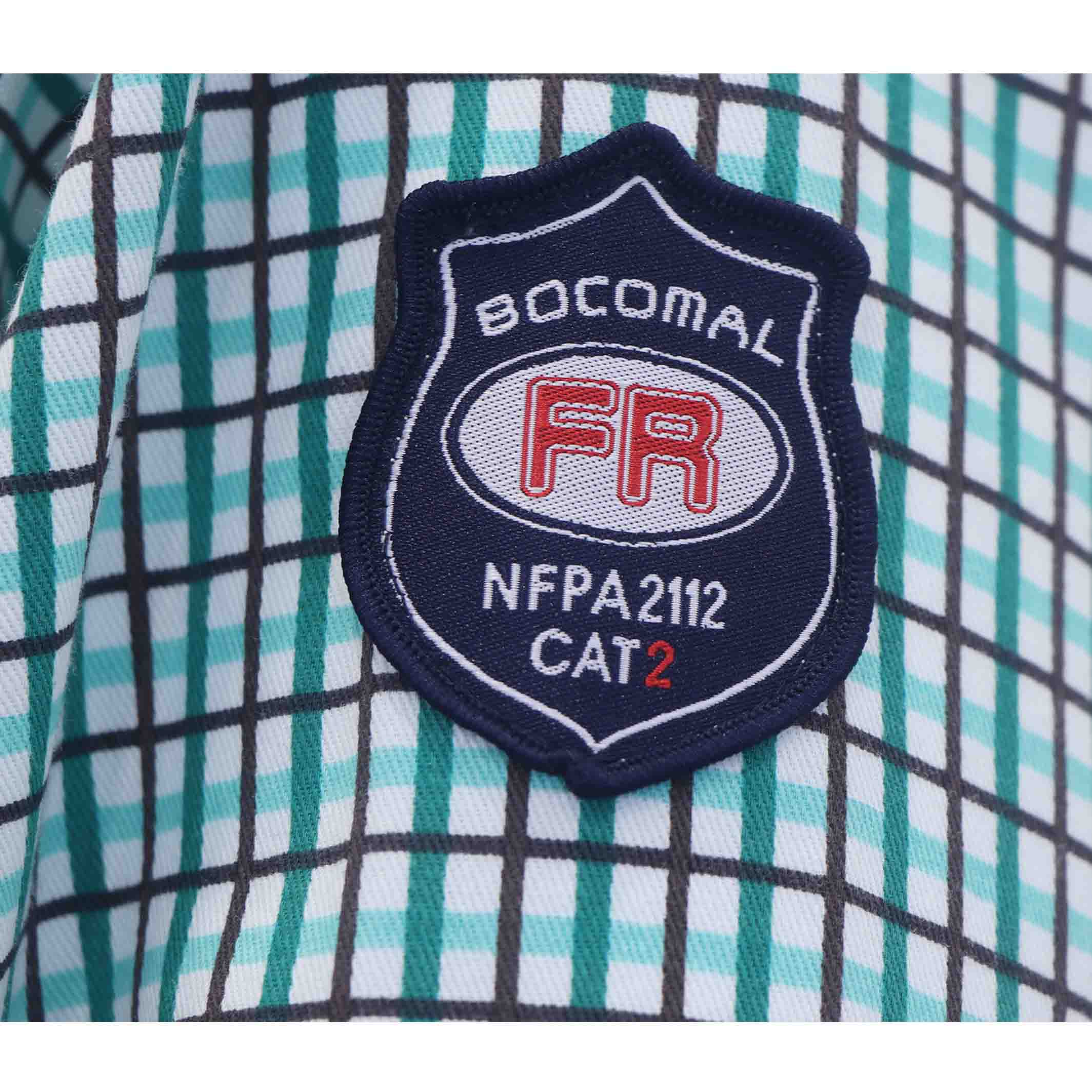 6.5OZ Classic Printed Plaid Shirts With Button-0816