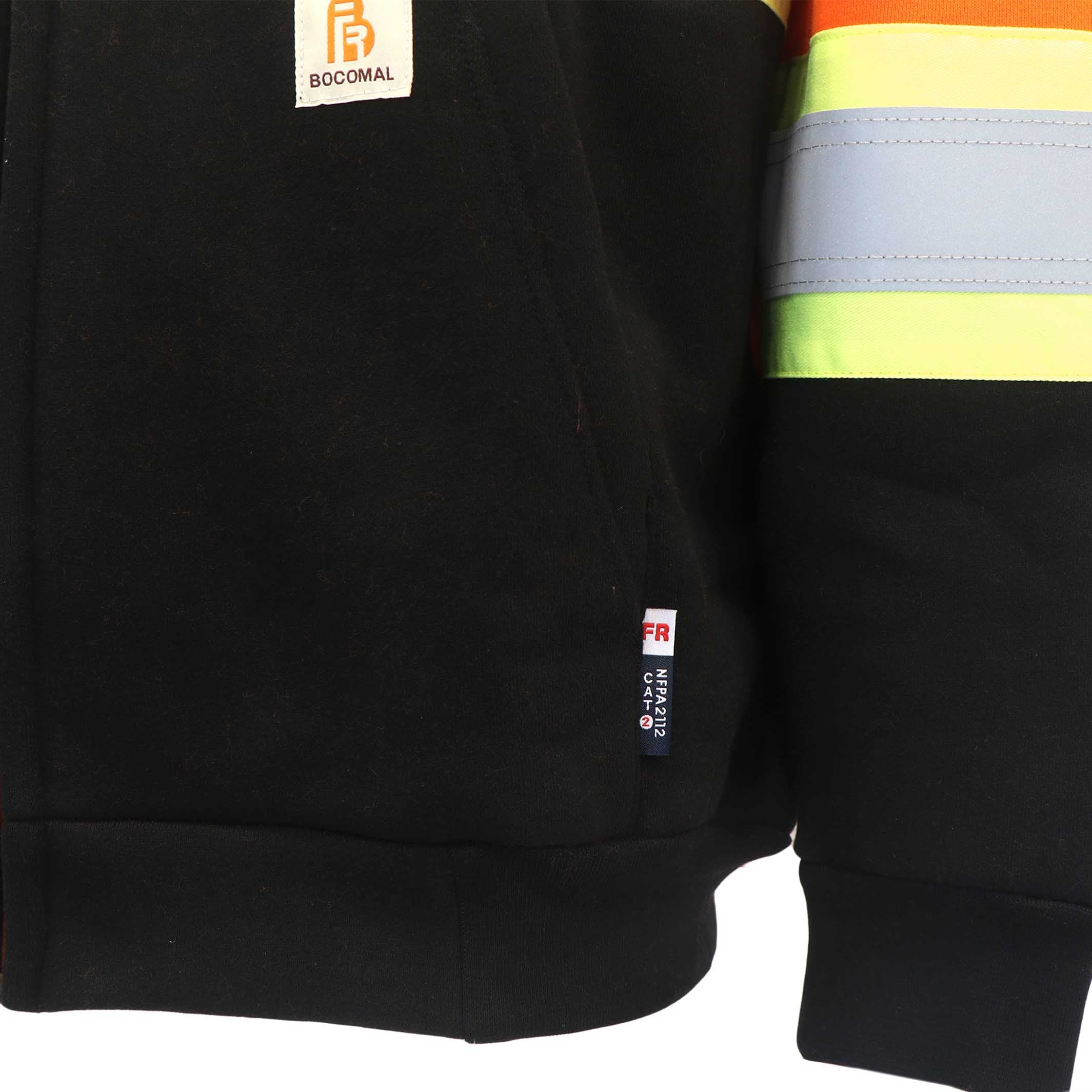 BOCOMAL FR Longe Sleeve Reflective Shirts,Hi Vis FR Shirts,CAT 2