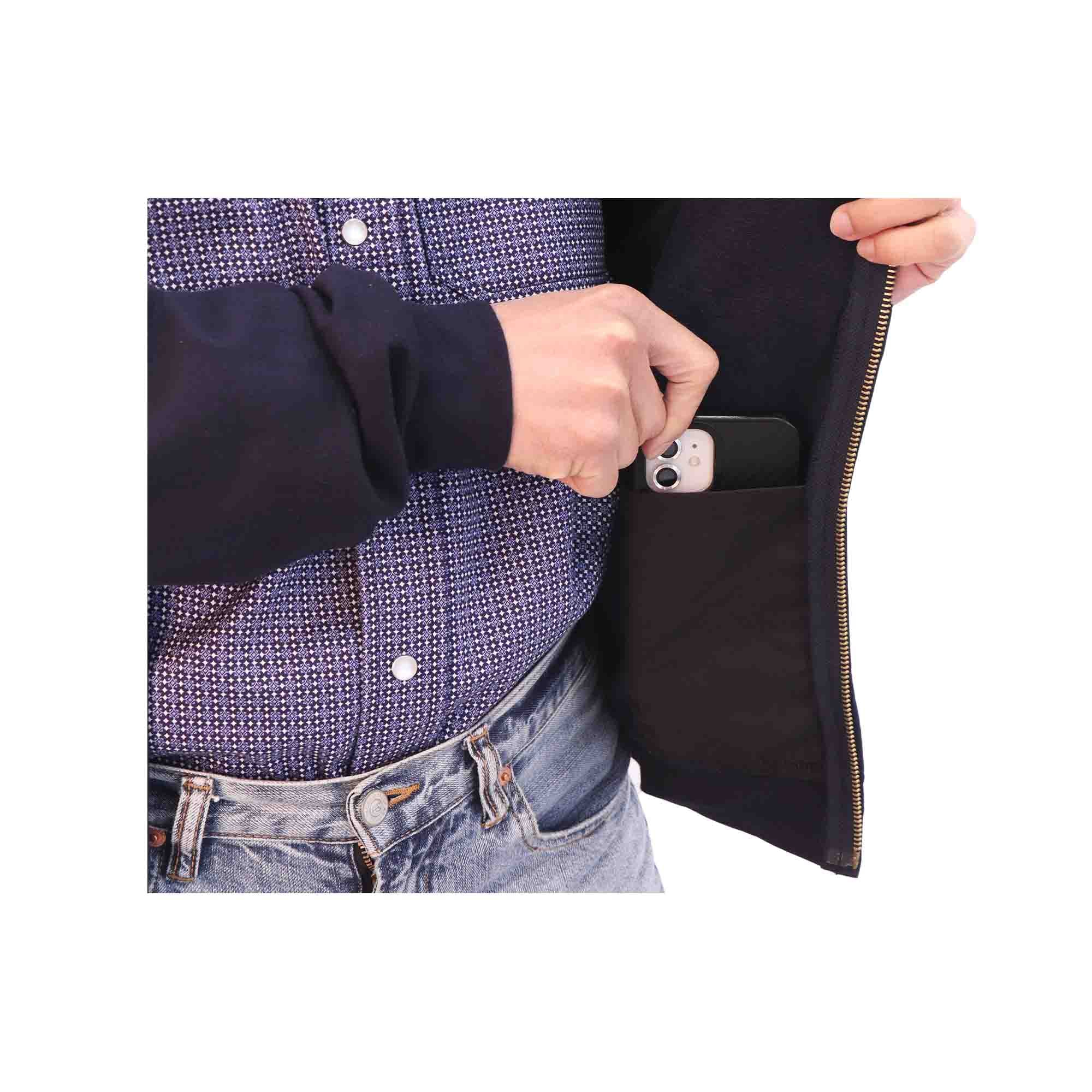 7.5OZ Classic Zipper Hoodies/Decorative Thread-1513