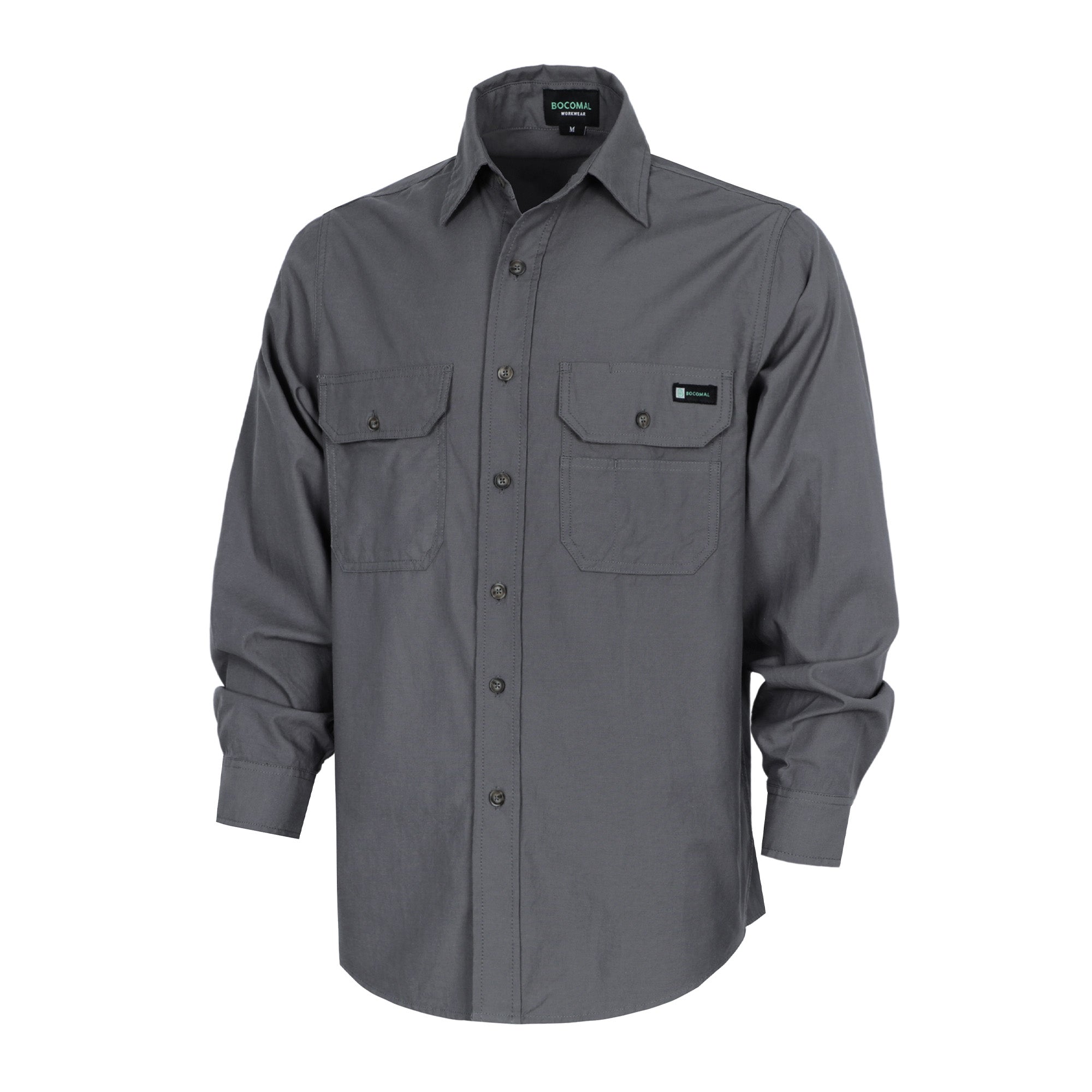 Men's Lightweight 100% Cotton Chambray Button Down Work Shirts -SH041J