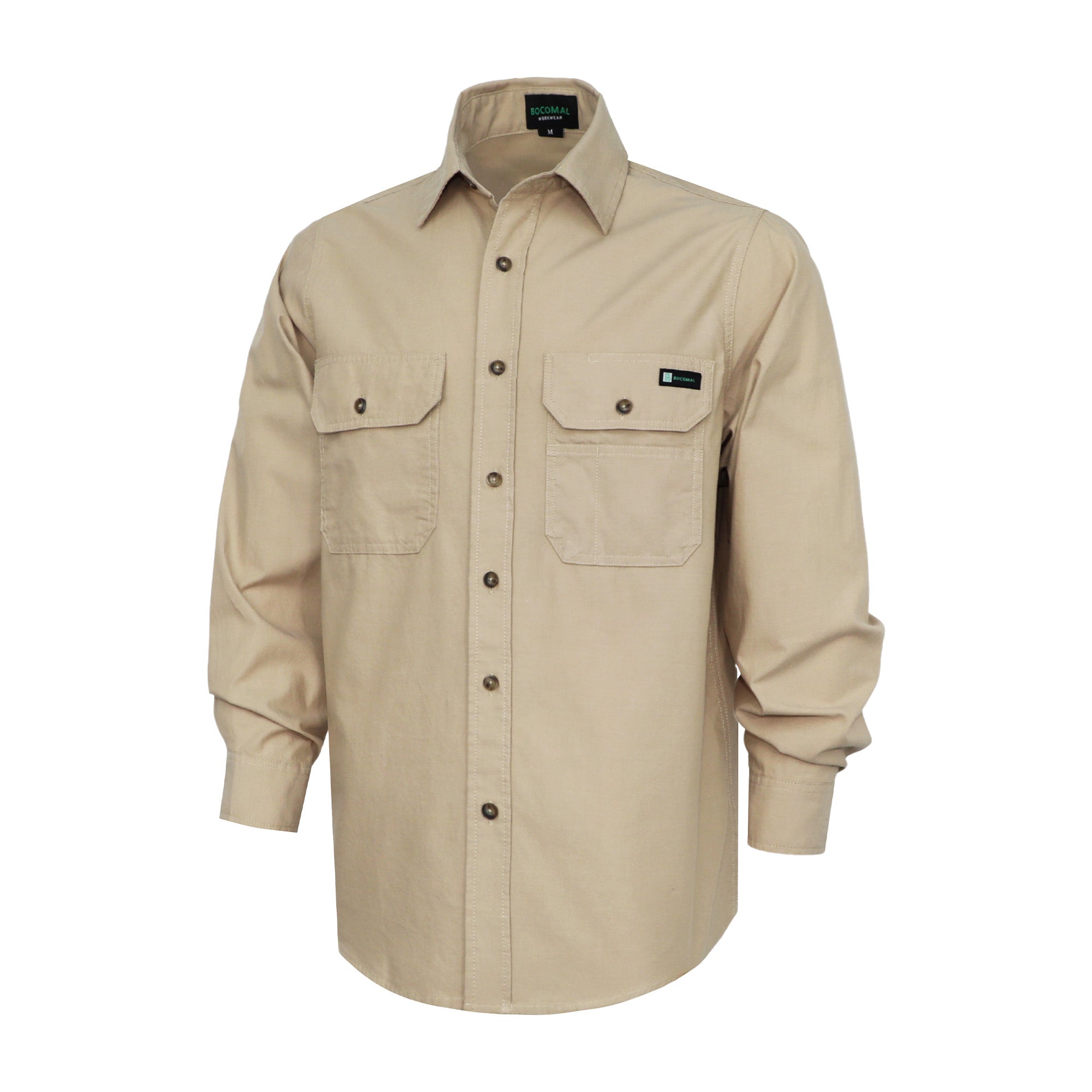 Men's Lightweight 100% Cotton Chambray Button Down Work Shirts -SH041J