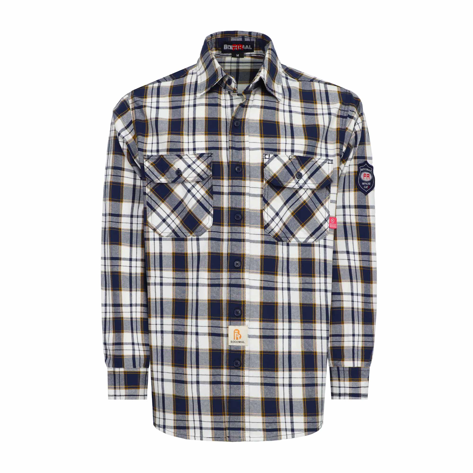 7OZ Classic Plaid FR Shirts With Button