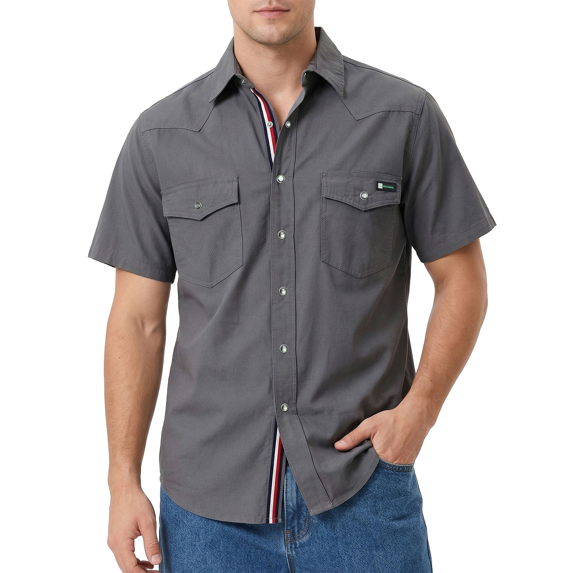 5OZ Lightweight 100% C Chambray Shirt (NON-FR)-SH041L