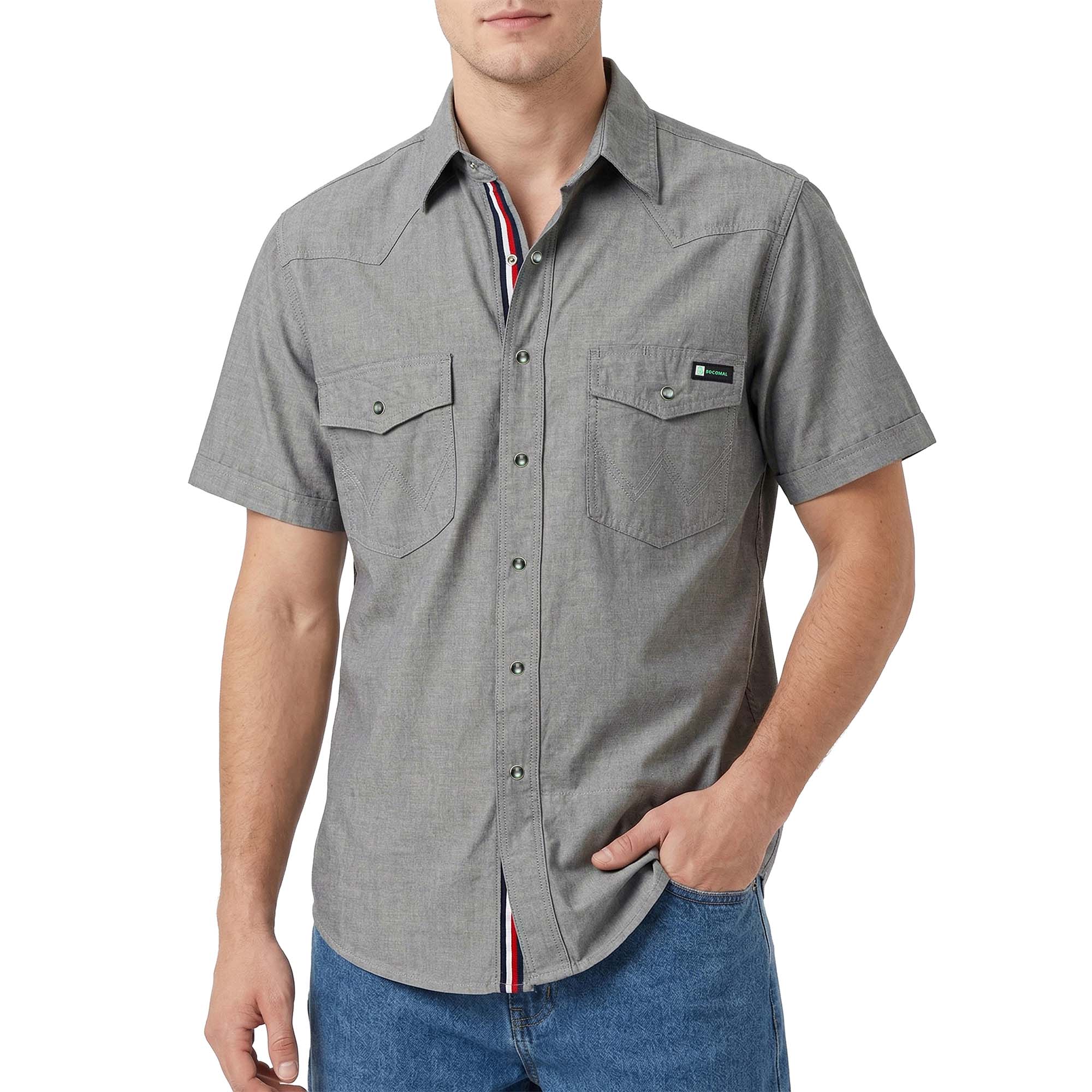 5OZ Lightweight 100% C Chambray Shirt (NON-FR)-SH041L