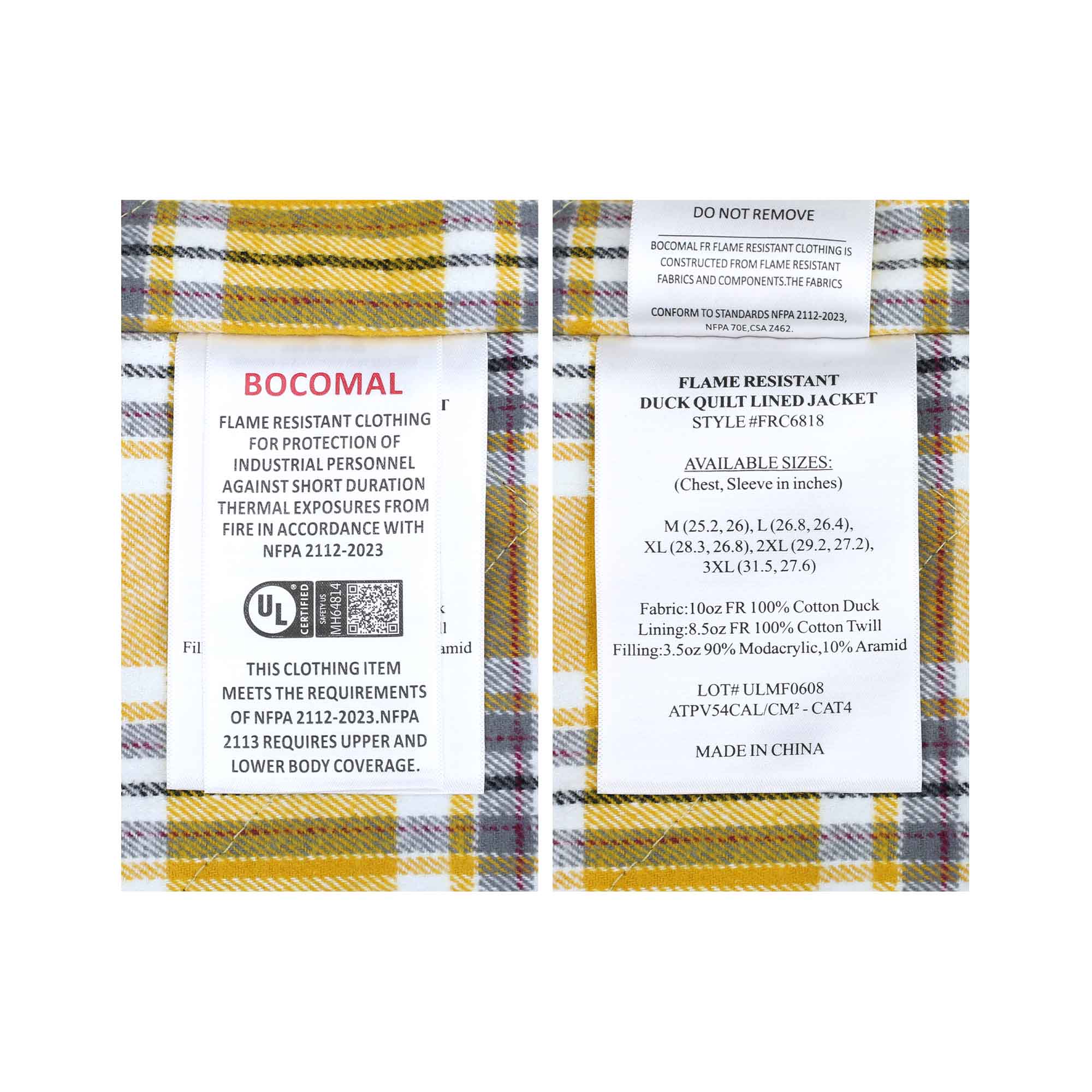 NEW Lined Jacket Water/Rain Repellent and Oil Resistant(Final Sale)-6804