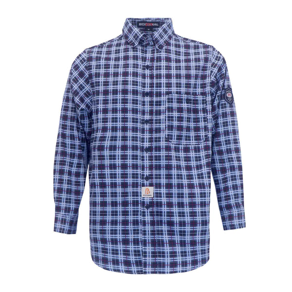 6.5OZ Classic Printed Plaid Shirts With Button