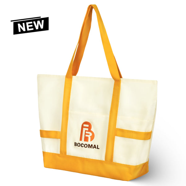 20"x16.5" Premium Reusable Trapezoidal Canvas Tote Bags(NON-FR)