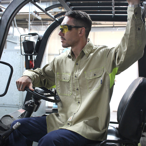 6.5OZ Solid Color Shirts/Vented Mesh Back & Underarm Breathable