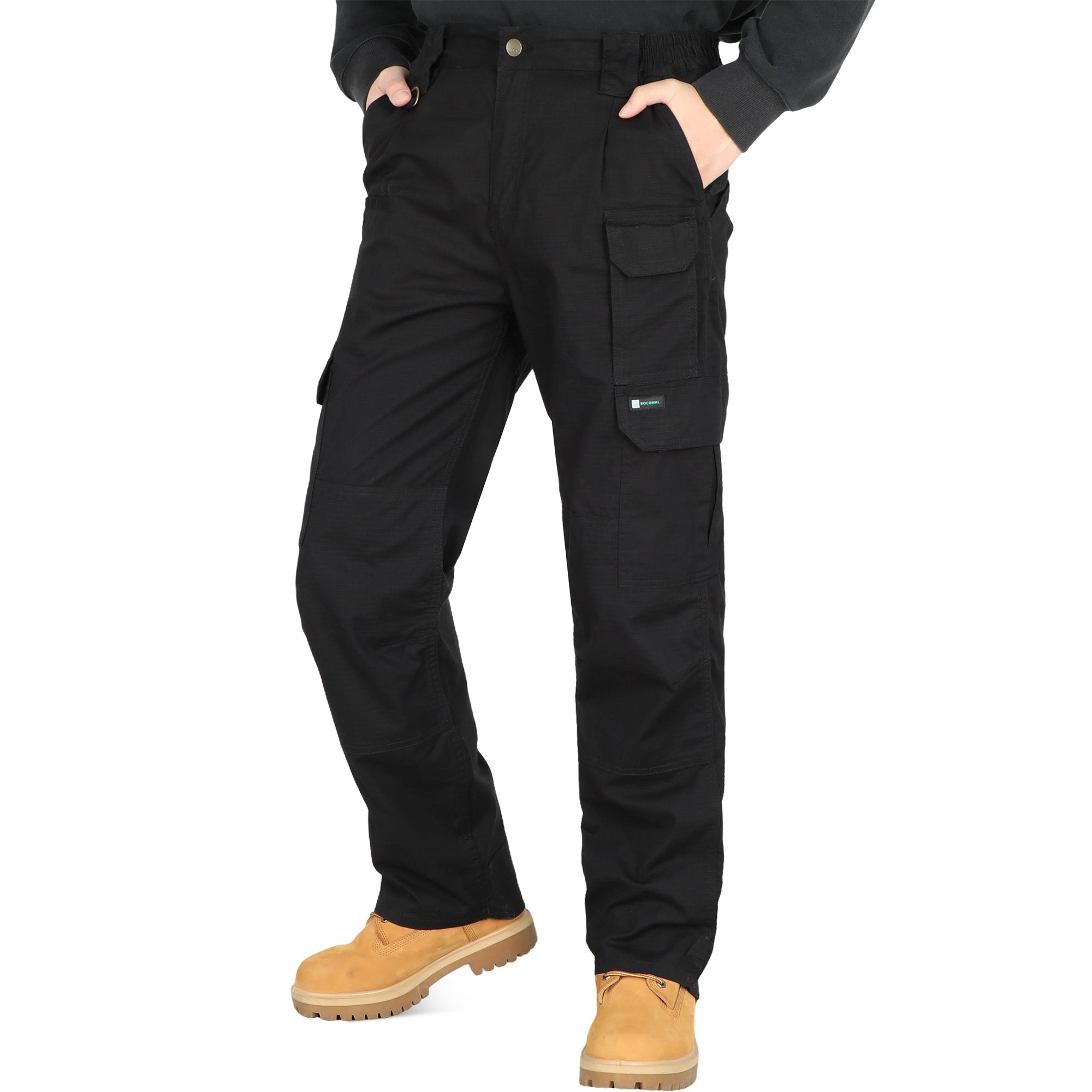 6OZ 10-Pocket Relaxed Fit Stretch Ripstop Cargo Pants（NON-FR）-PN061F