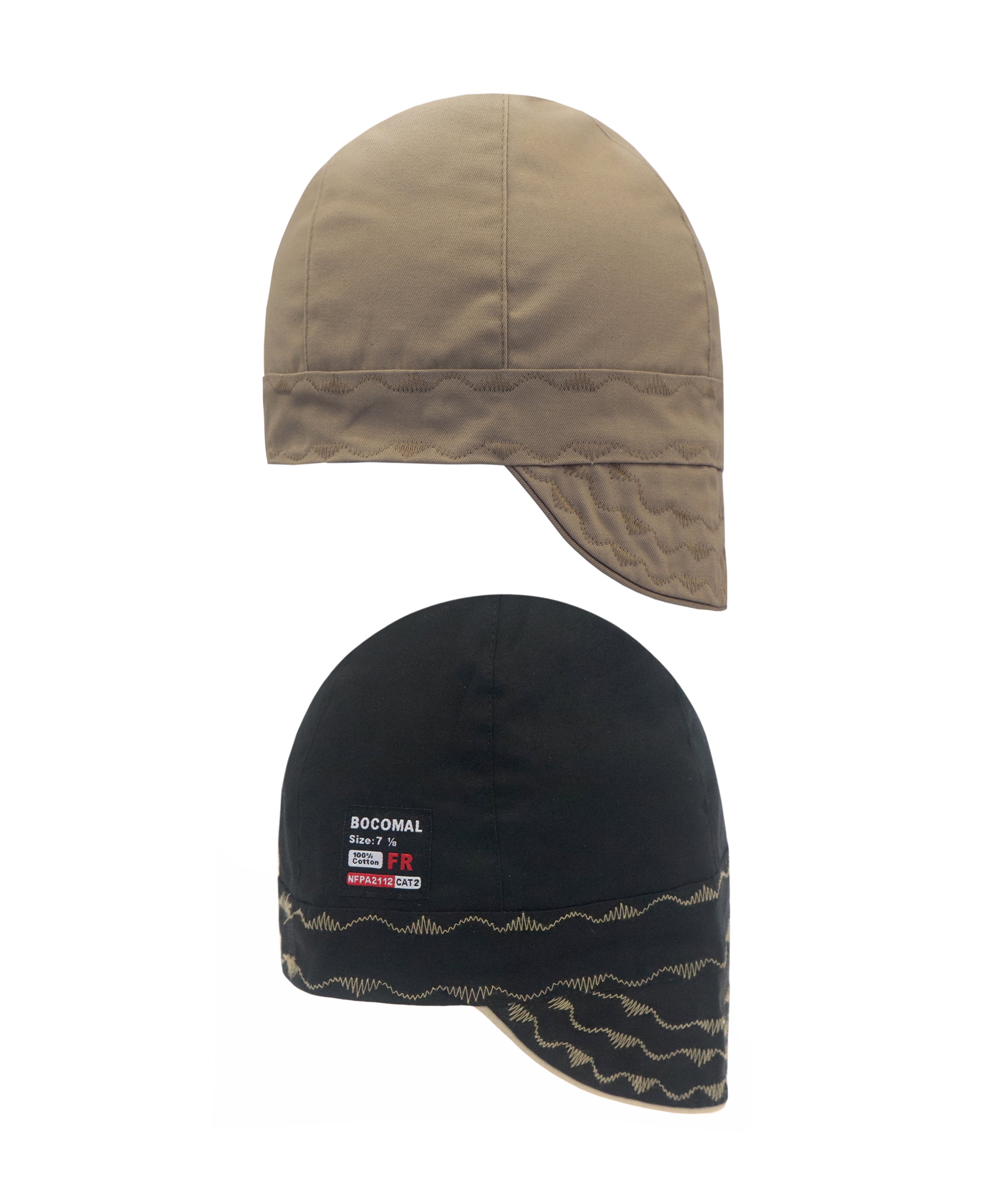 High Deep CAT2 Flame Resistant Midweight 6 Pannel Welder Caps-4801