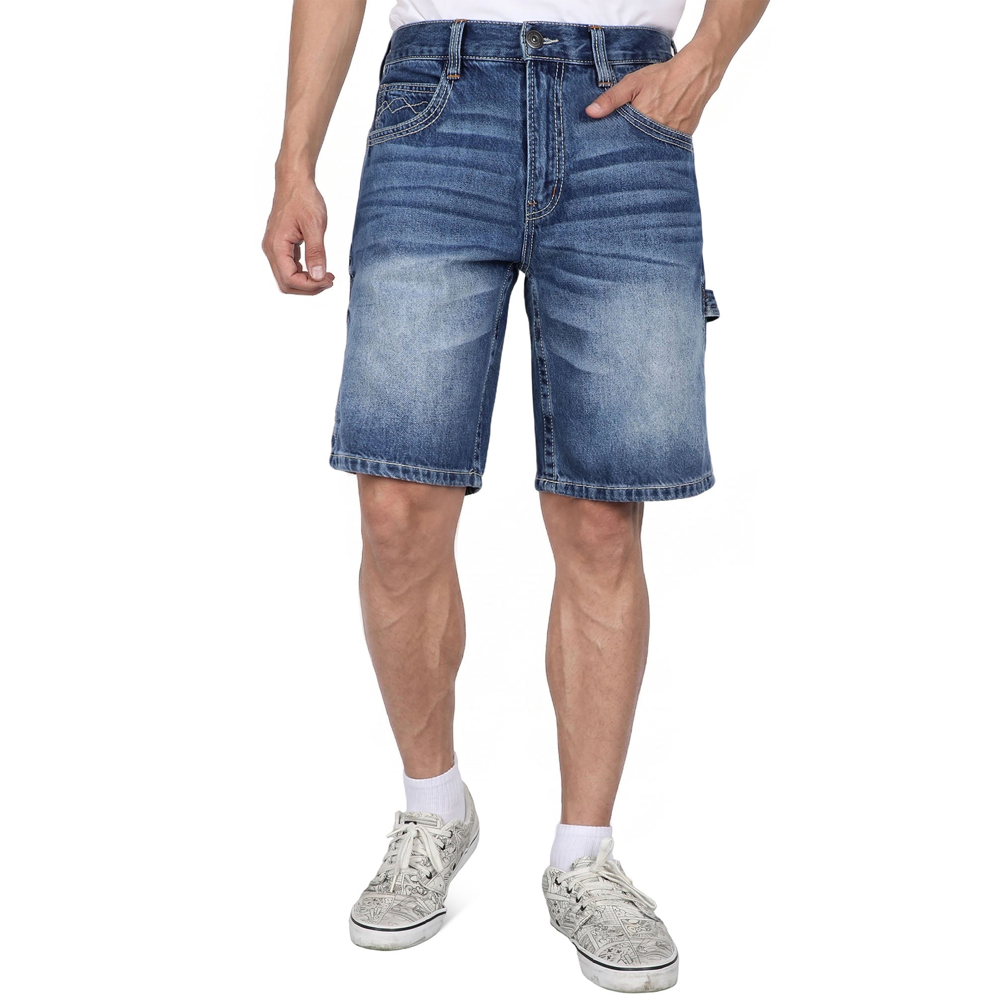 12.5OZ Heavy Duty 100% C Relaxed Denim Shorts (NON-FR)-PN102A