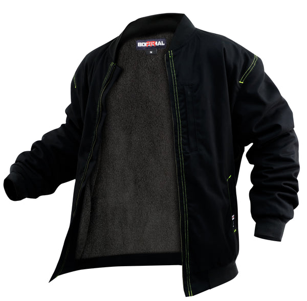 Lined Jacket Water/Rain Repellent and Oil Resistant(Fleece Lining)