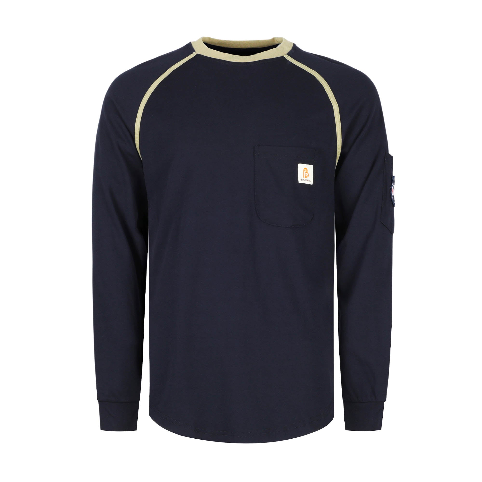 BOCOMAL FR 5.5OZ Men's Breathable Long Sleeve TShirts,CAT2