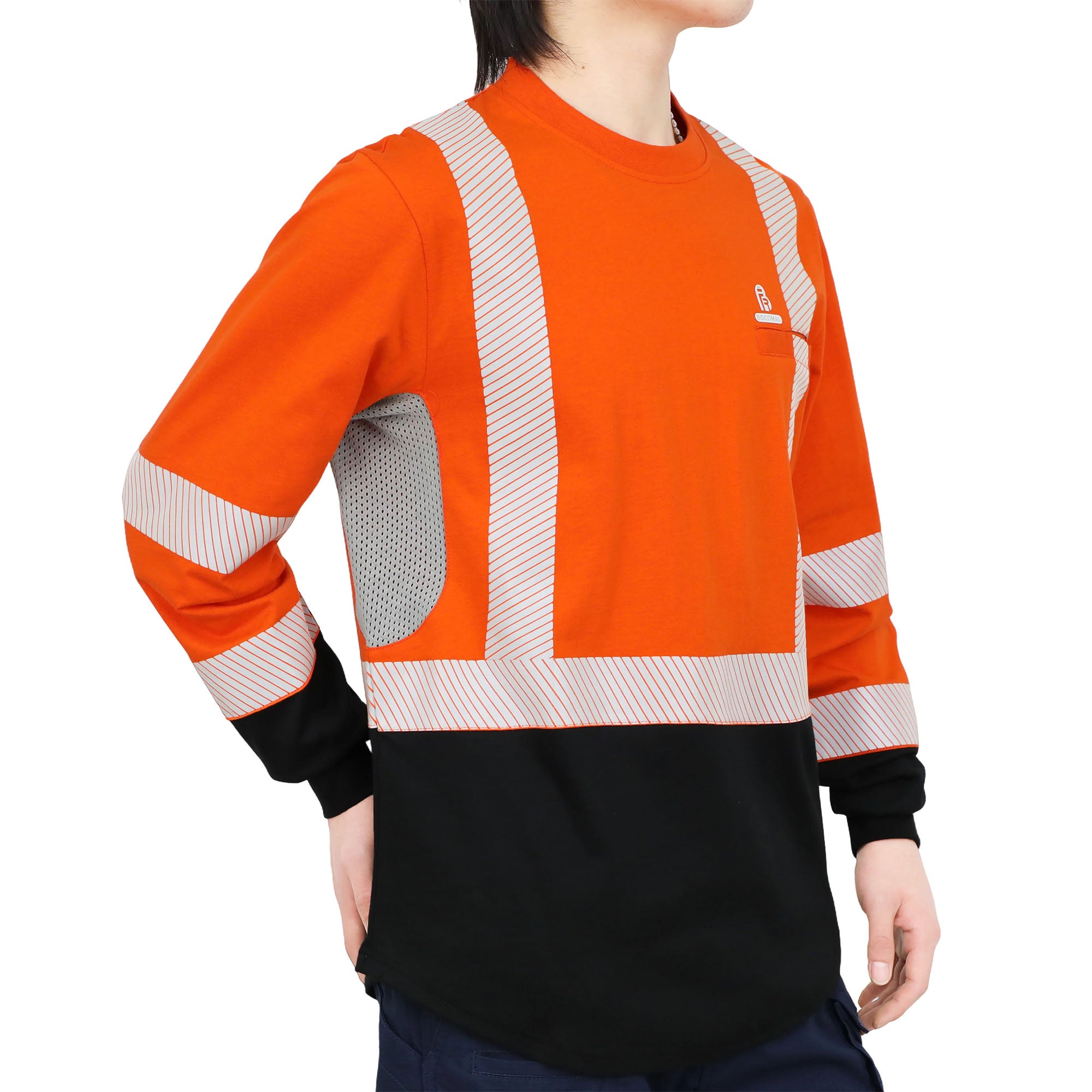 5.5OZ Lightweight Hi Vis Summer Vented Mesh FR T-Shirt-6008HV