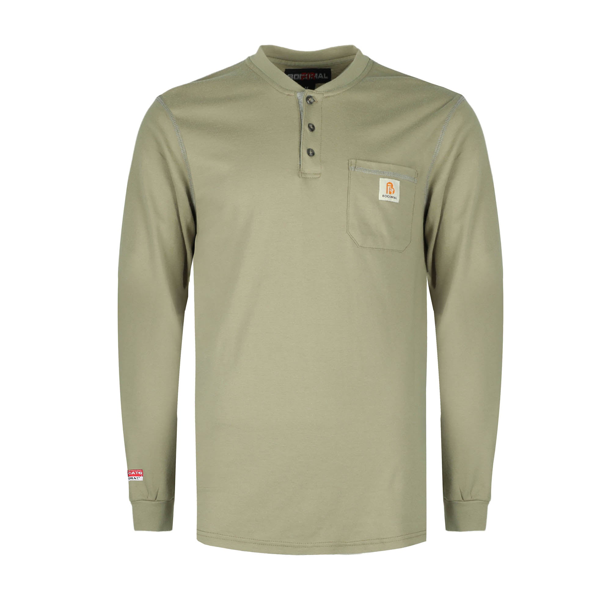 5.5OZ Button Pullover T-Shirts/Solid Color-2808