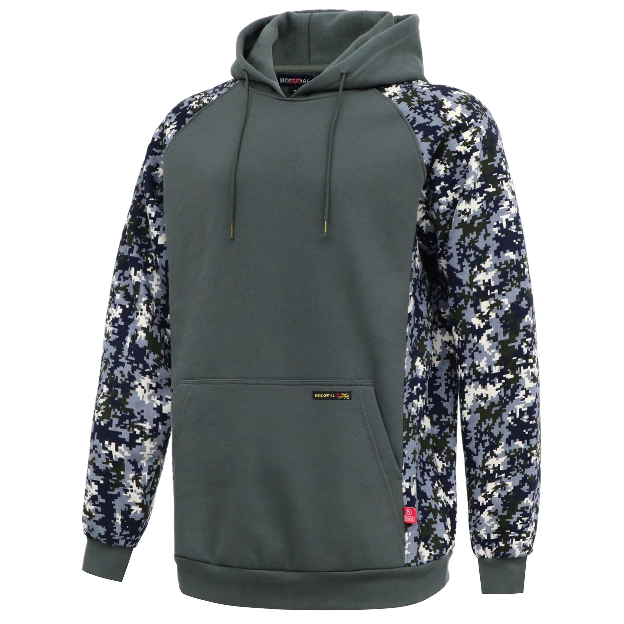 12oz Heavyweight Cotton Fleece Pullover Camouflag FR Hooded Sweatshirts-9431C