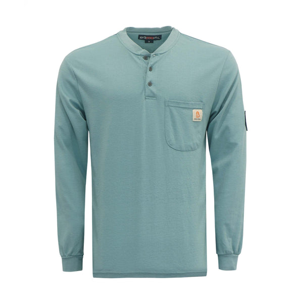 5.5OZ Button Pullover T-Shirts/Solid Color(final sales/Max. 2 per customer)