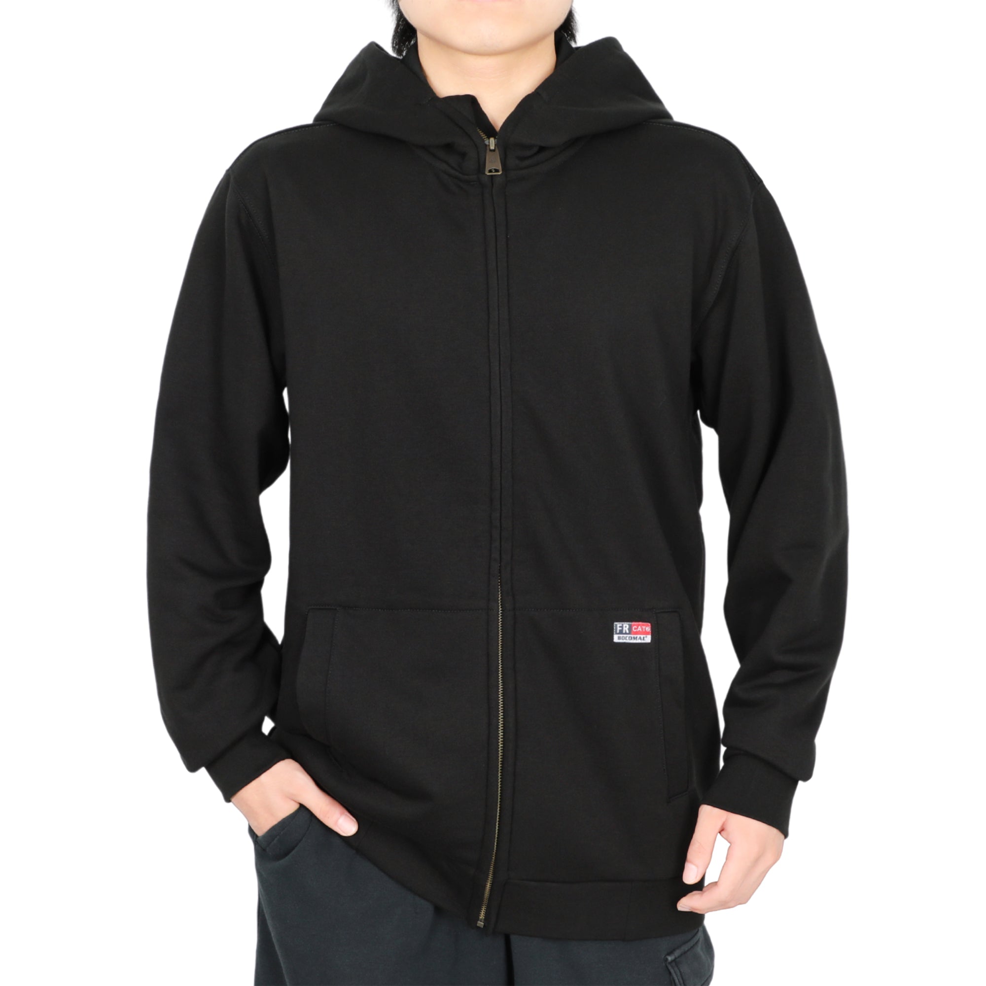 BOC ブラック パーカー XL BOCOMAL FR Hoodie 7.5oz Lightweight Cotton Flame Resistant
