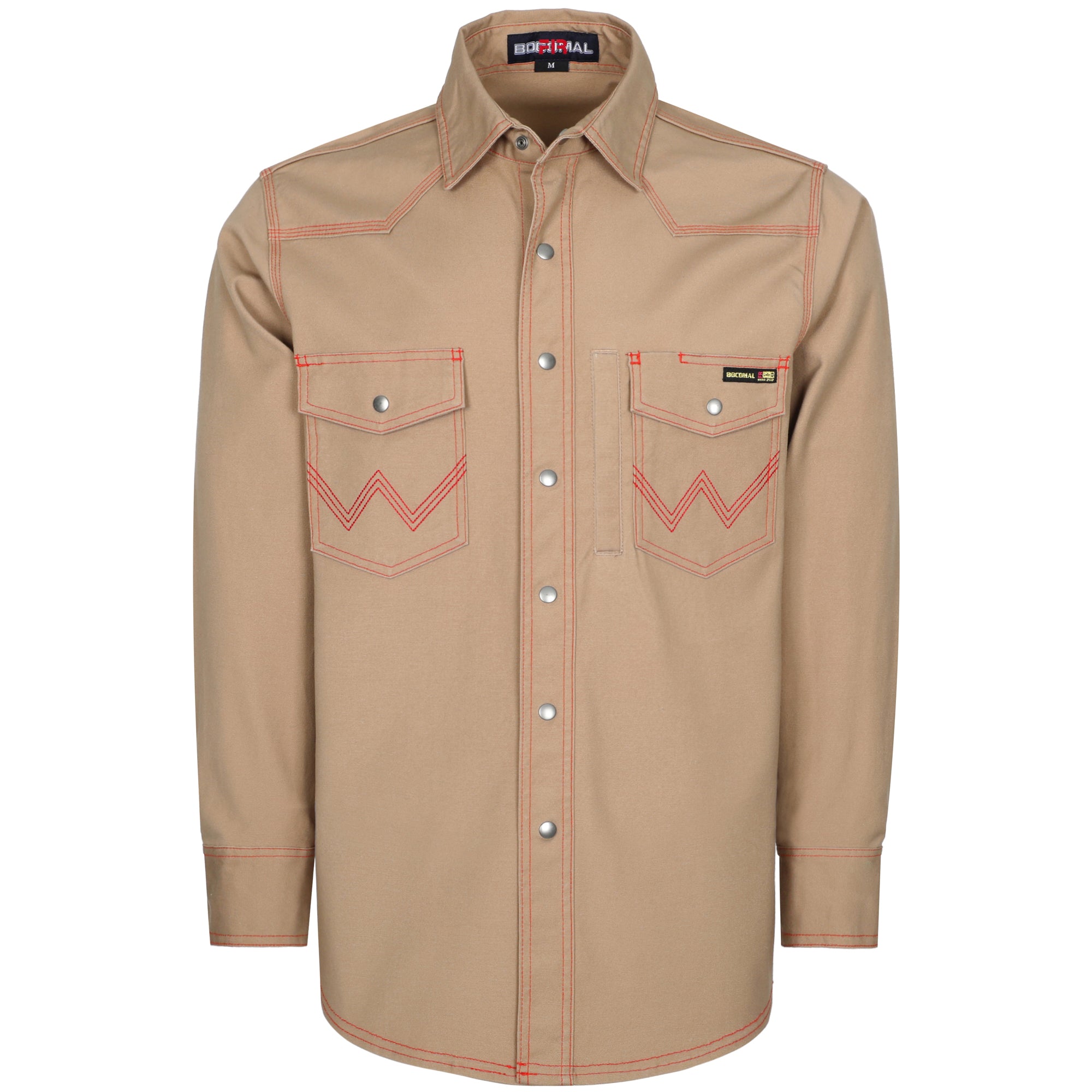 8.5oz Heavyweight Stretch Canvas FR Welding Shirts-0932