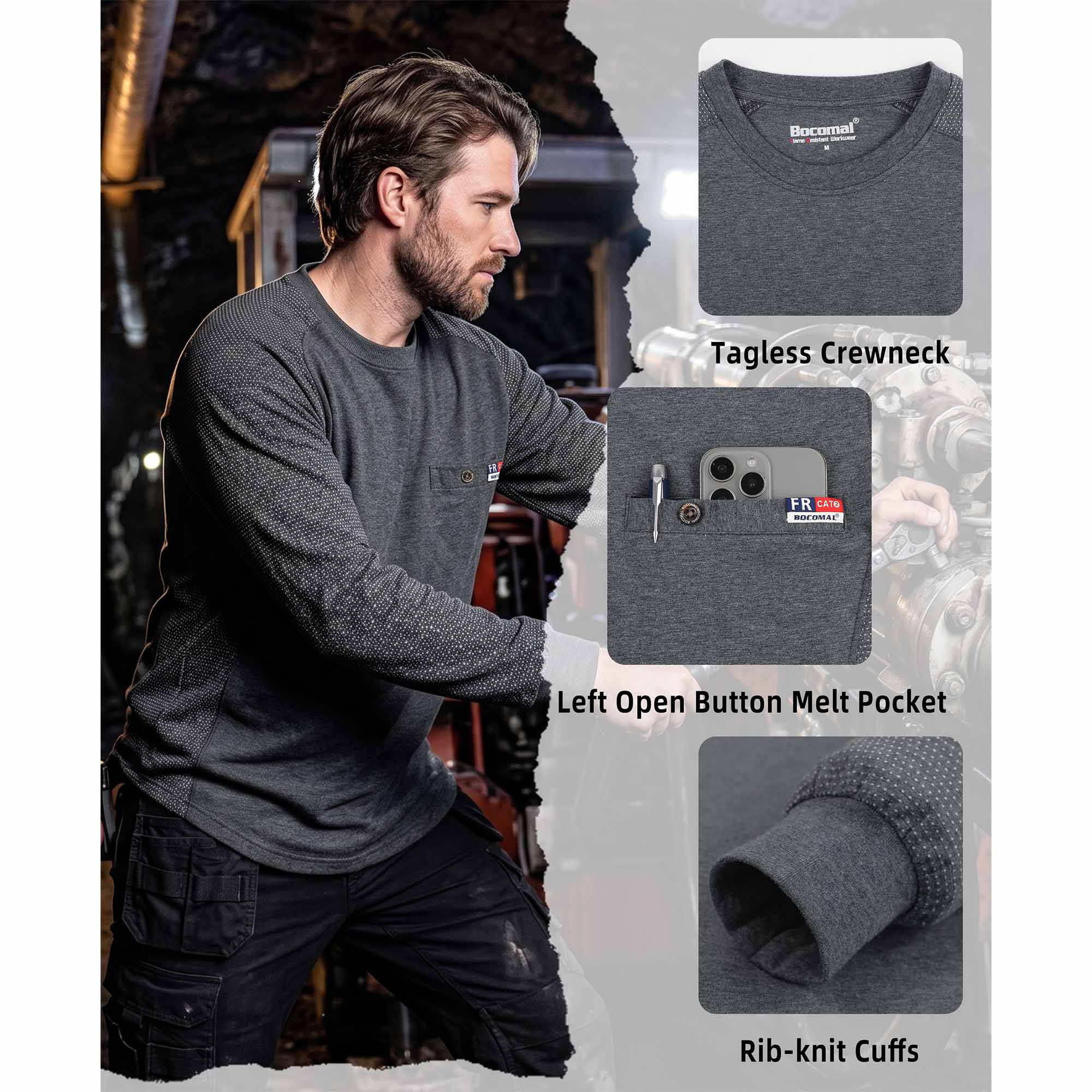 6OZ Breathable Vented Mesh (Sleeve and Underarm) FR T-Shirt- 4435