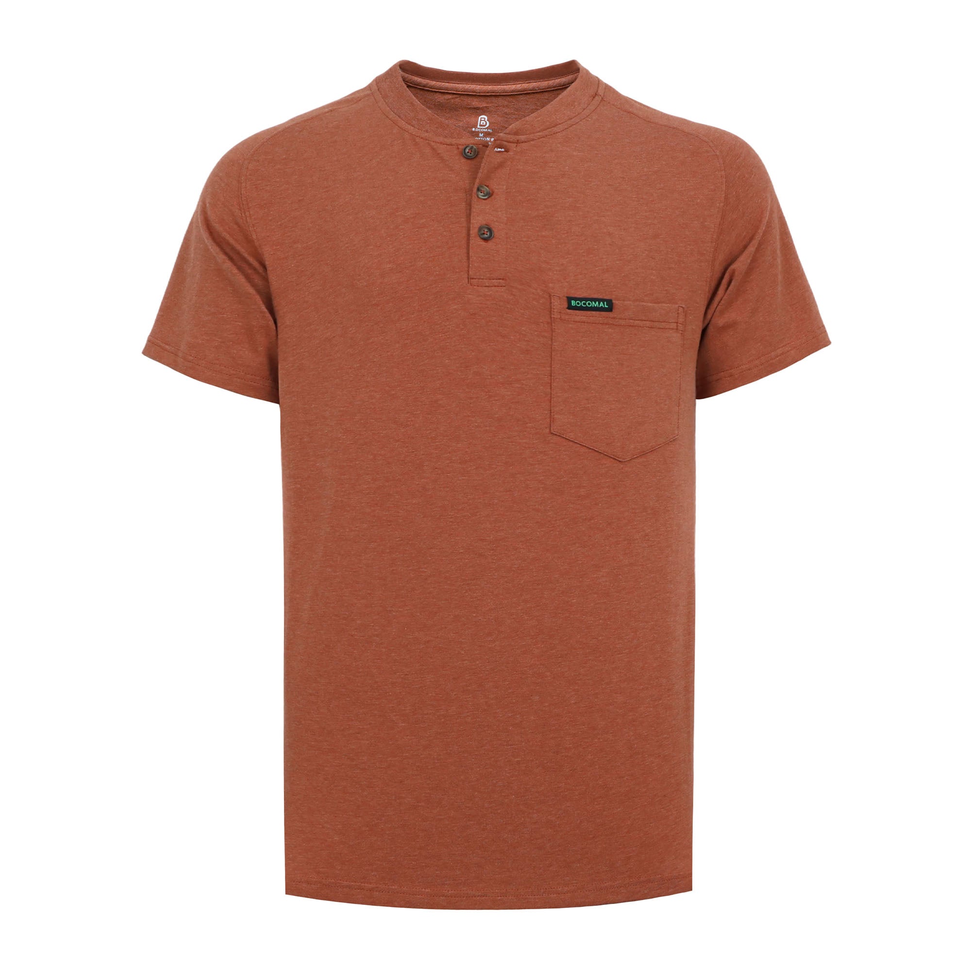 5.5OZ Lightweight Henley Short Sleeve T-Shirts(NON-FR) - TS011M