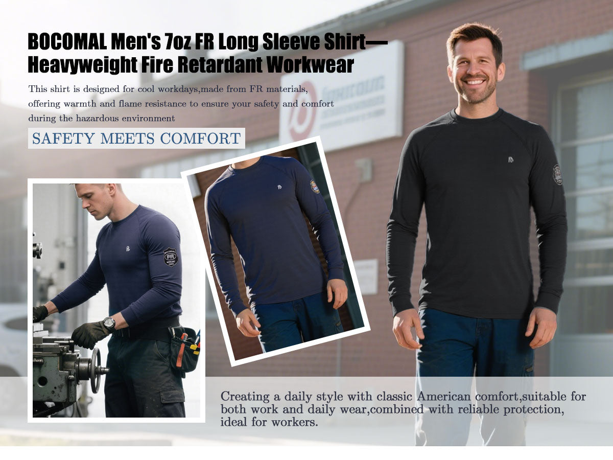 7OZ Heavyweight FR Work Shirts-5603