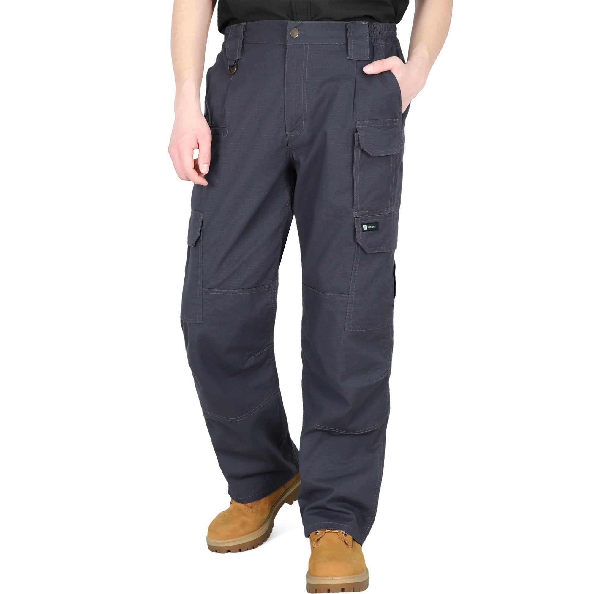 6OZ 10-Pocket Relaxed Fit Stretch Ripstop Cargo Pants（NON-FR）-PN061F
