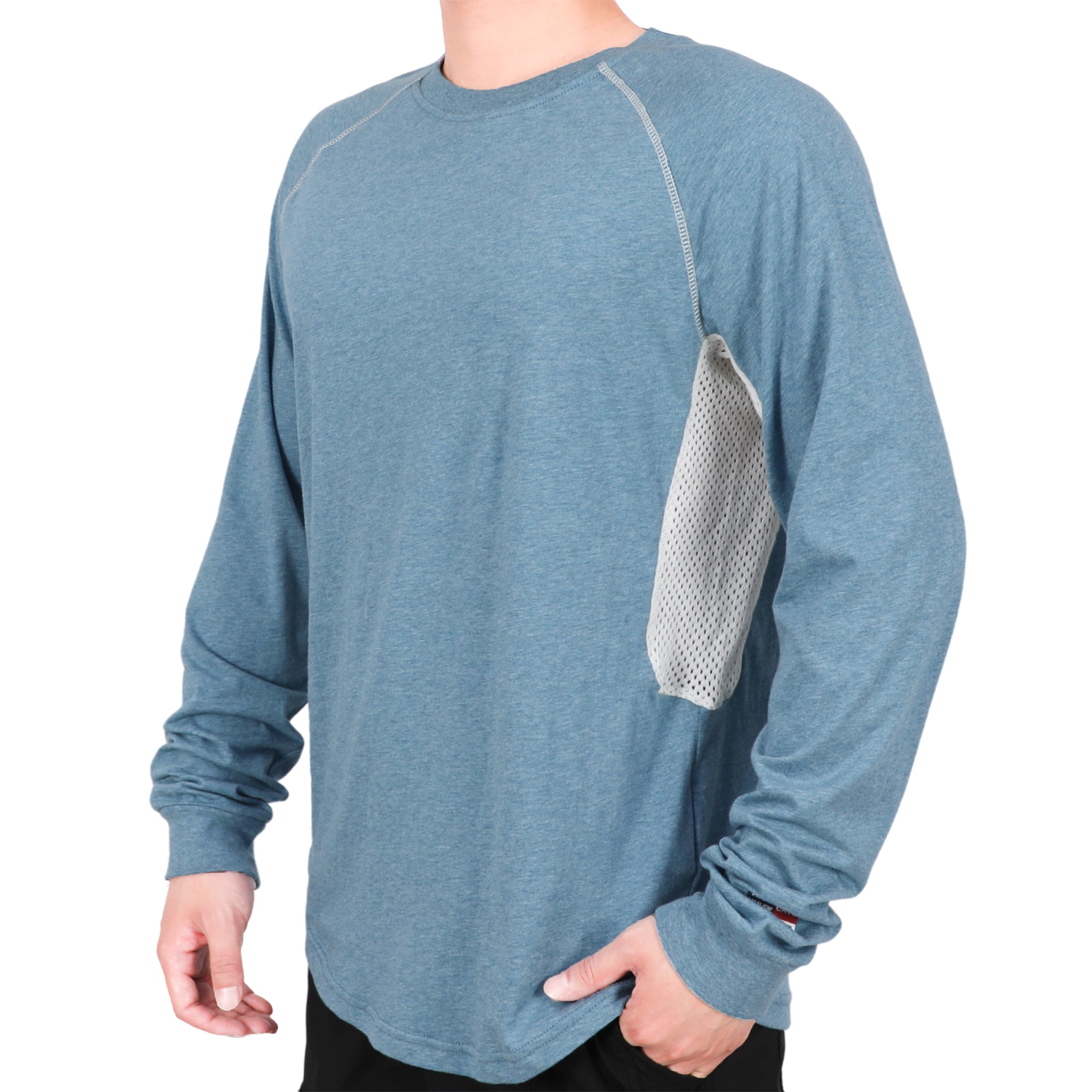 4.5OZ Vented Mesh Loose Fit EX Lightweight Flame Resistant Crew Neck T-Shirts-9717