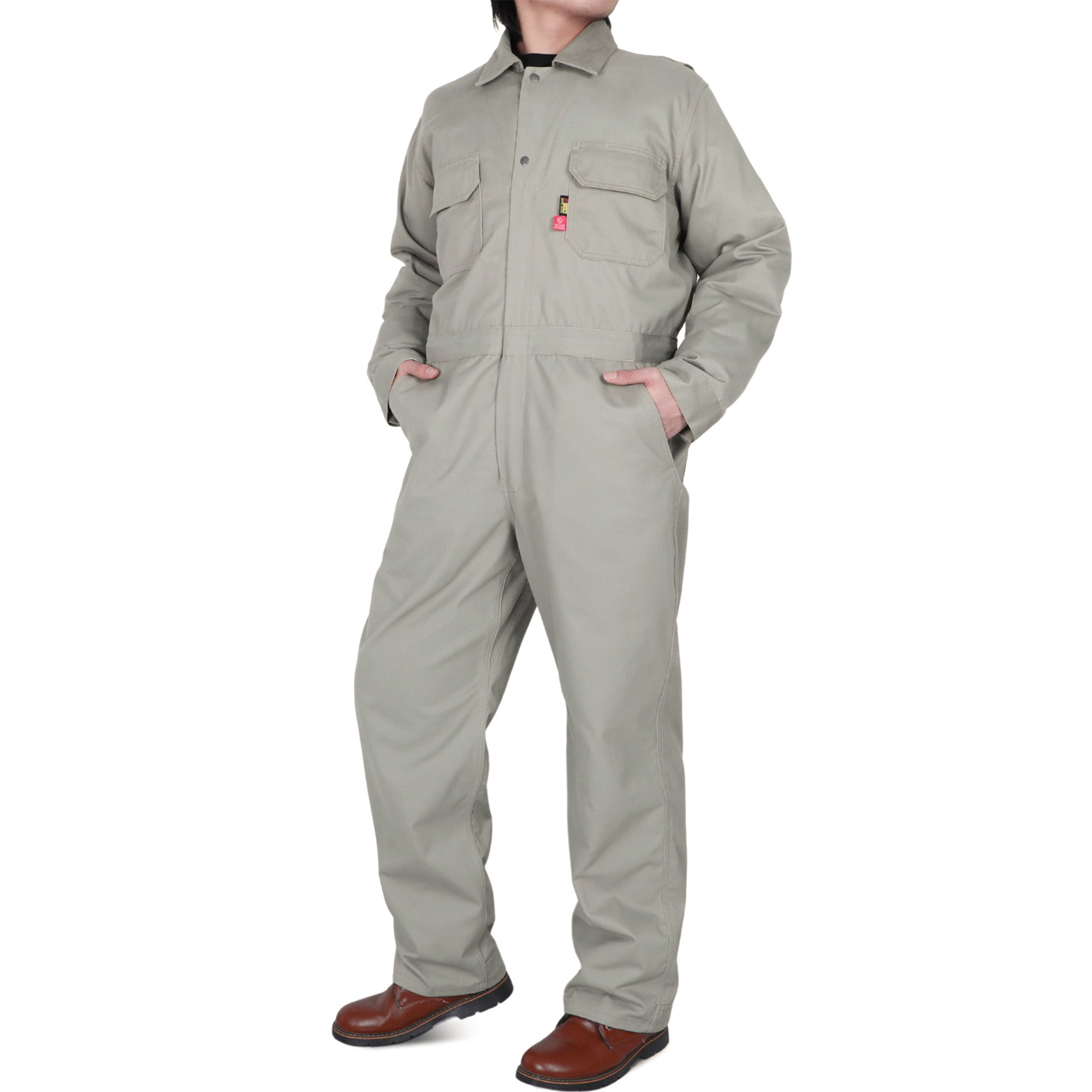 7.5oz Cotton Twill Flame Resistant Fire Retardant Work Coverall - 2401