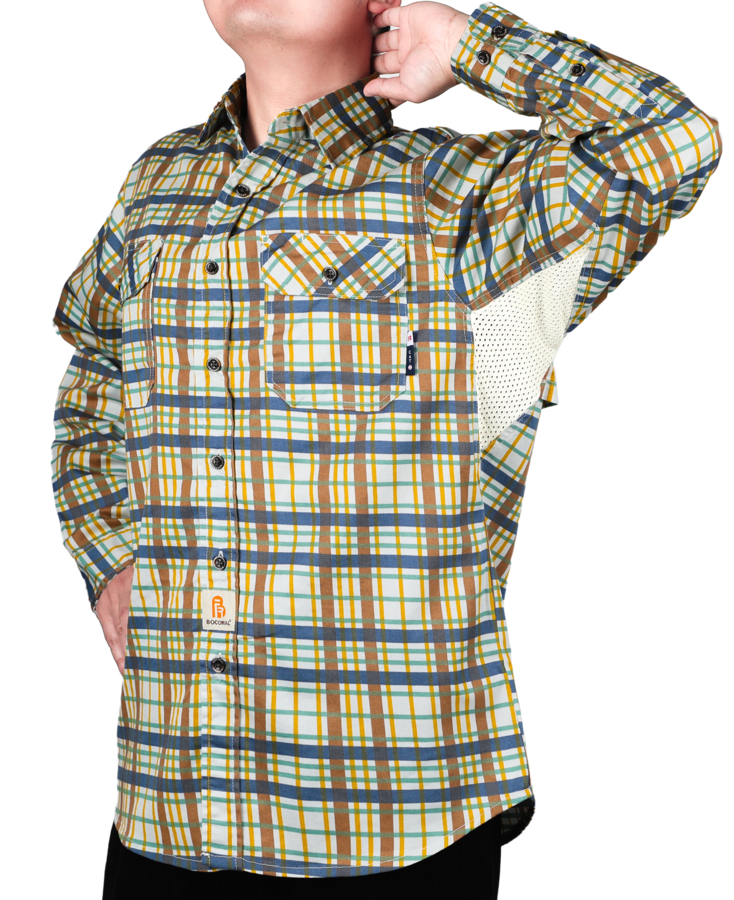 6.5OZ Solid Color Shirts/Vented Mesh Back & Underarm Breathable (Final sale)-1307