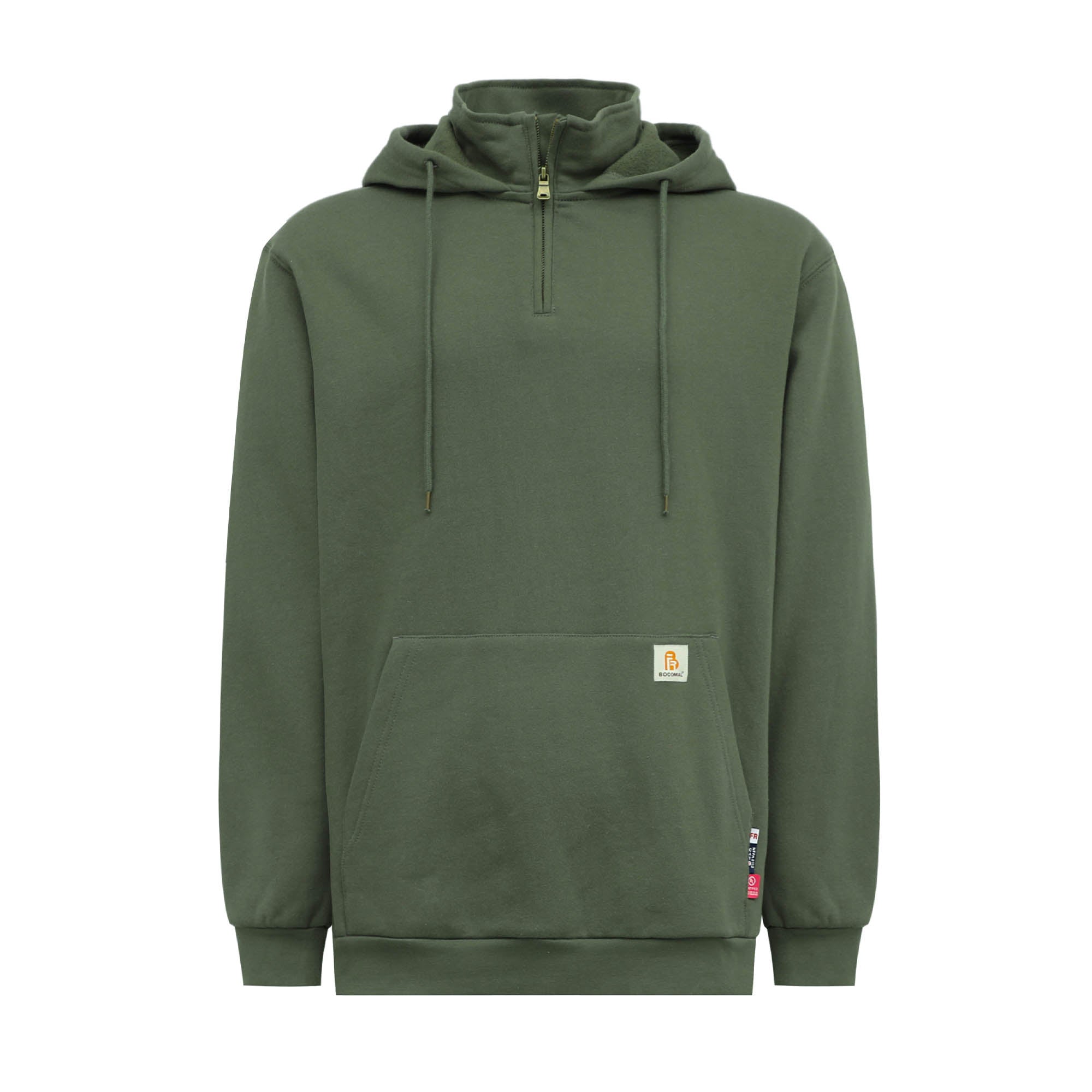 10.5 OZ Classic 1/4 Zipper Pullover Hoodies/Solid Color-4509