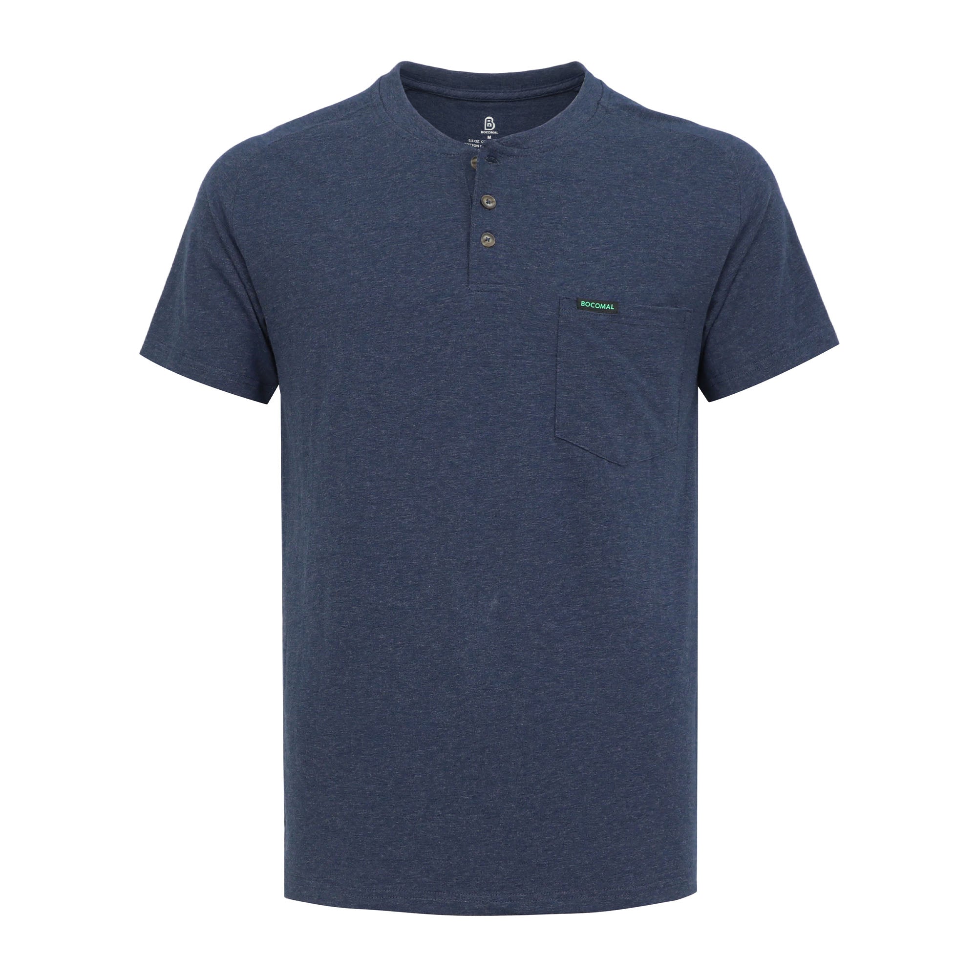 5.5OZ Lightweight Henley Short Sleeve T-Shirts(NON-FR) - TS011M
