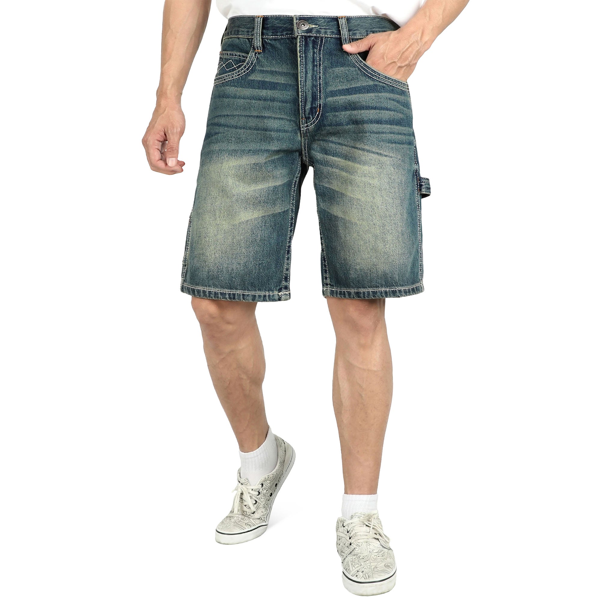 12.5OZ Heavy Duty 100% C Relaxed Denim Shorts (NON-FR)-PN102A