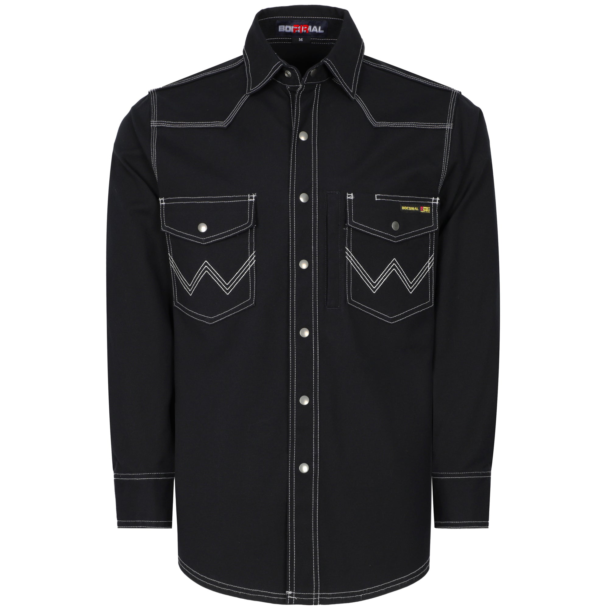 8.5oz Heavyweight Stretch Canvas FR Welding Shirts-0932