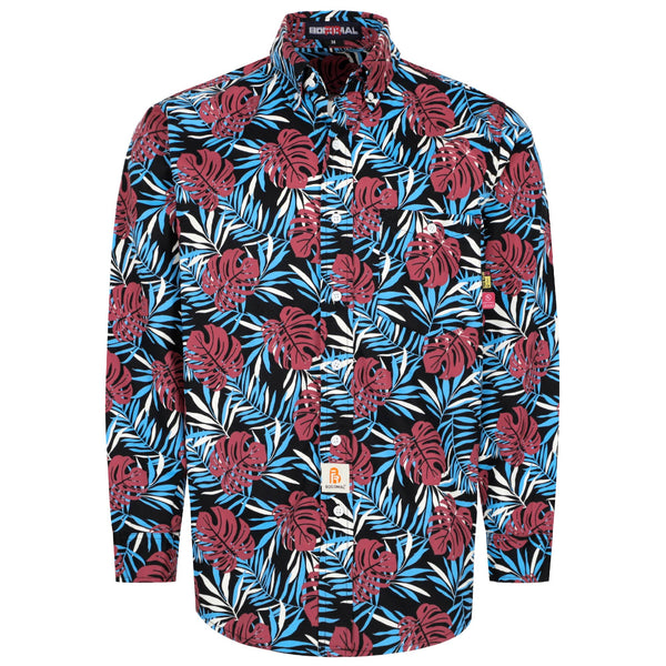 6.5OZ Printed Hawaii Lightweight Button Down Flame Resistant Shirts