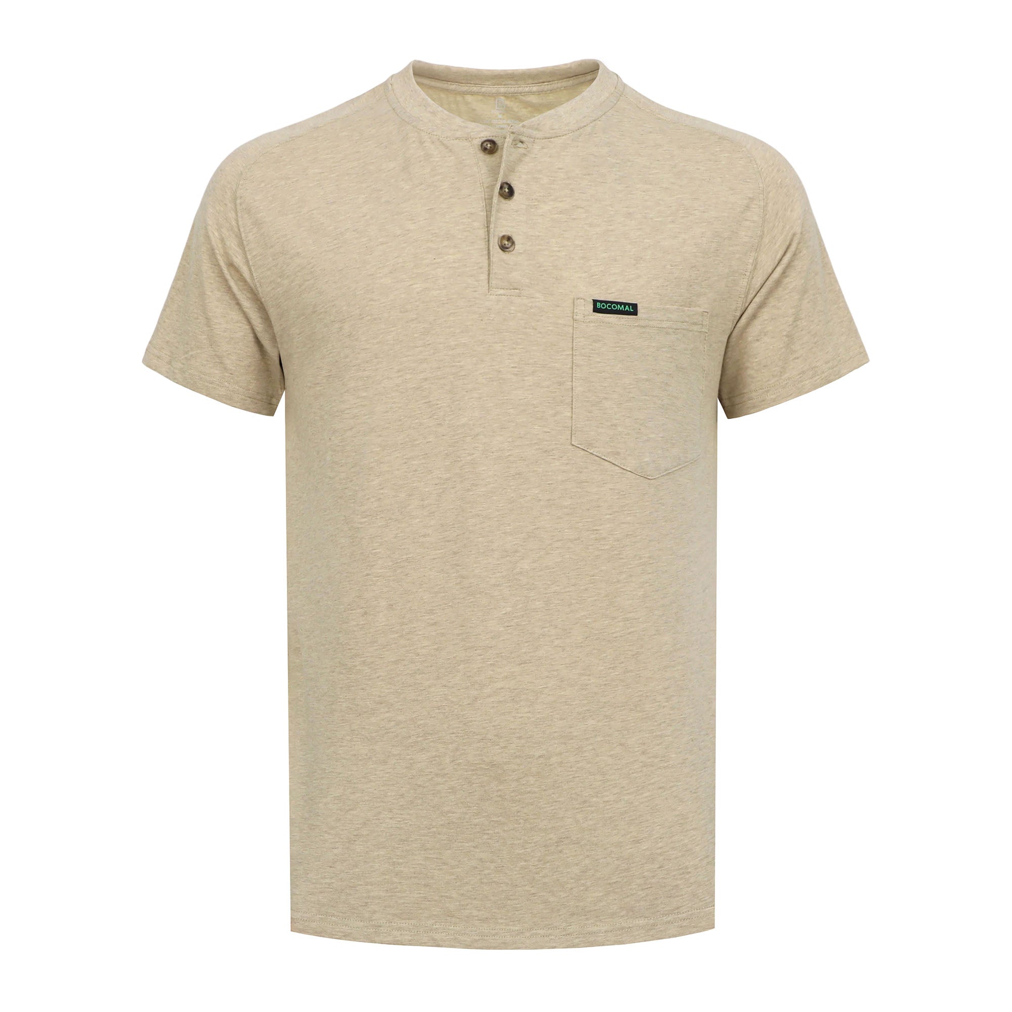 5.5OZ Lightweight Henley Short Sleeve T-Shirts(NON-FR) - TS011M